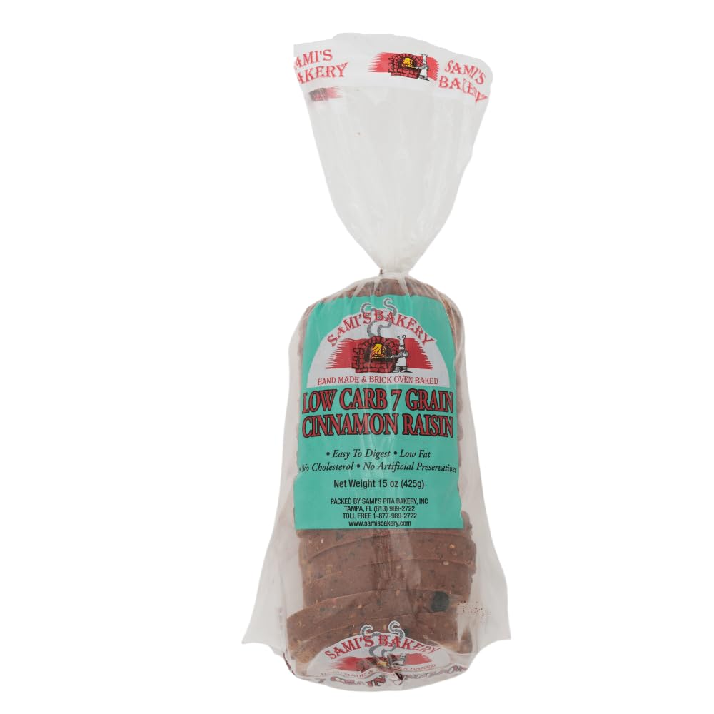 Low Carb Cinnamon Raisin Keto Bread - 3g Net Carbs per Slice, High Fiber, 3 Loaves Pack | Perfect for Ketogenic Diet, Diabetic-Friendly Snacks & Healthy Breakfast