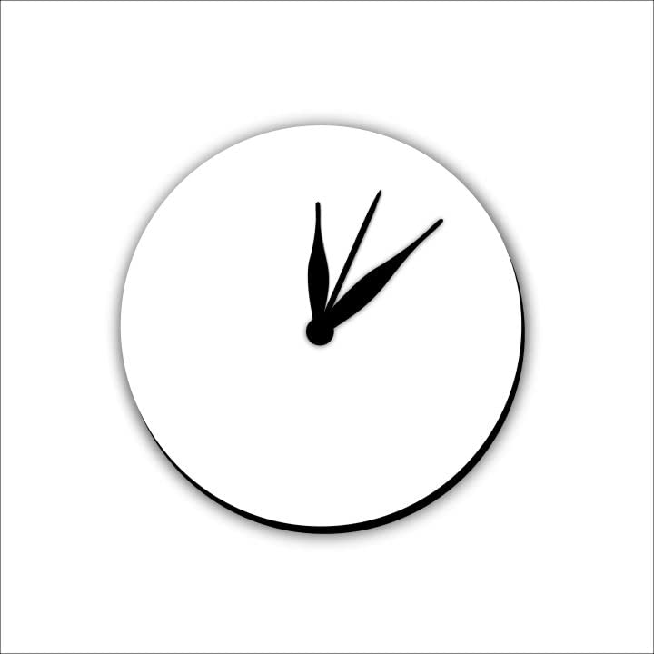 14 Inch Sublimation Blank Wall Clock - MDF Hardboard Wooden Clock for Home Decor, Living Room & Bedroom | Perfect for DIY Customization, Gift Giving & Modern Interior Design