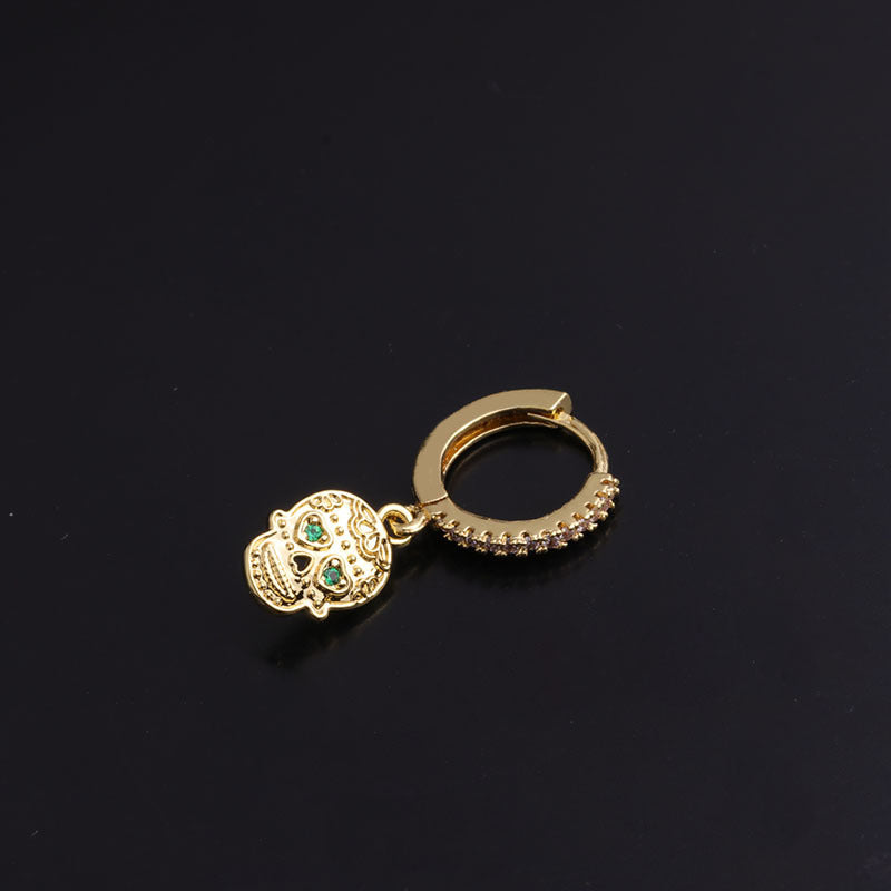 18K Gold Dainty Hoop Earrings for Women - Elegant Dangle Hoop Earrings with Evil Eye Charm | Perfect for Everyday Wear, Gifts & Special Occasions | HSPJ283