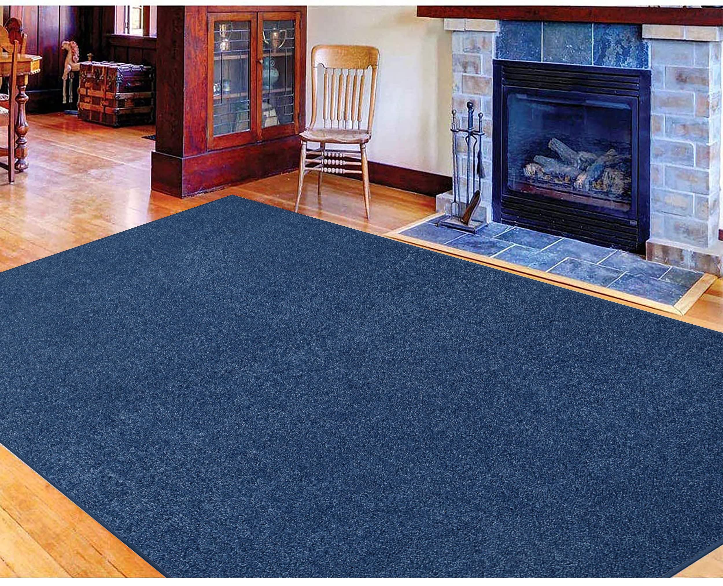 Ambiant Galaxy Way Kids' Favorite Hexagon Area Rug - Royal Blue 10', Stain-Resistant Indoor Rug for Living Room, Bedroom, Entryway | Pet & Child Safe | USA Made | Perfect for Playrooms, Nurseries & Wedding Decor