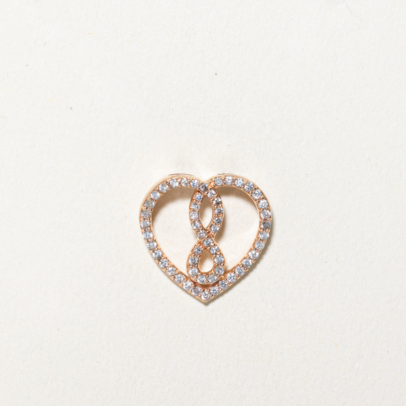 0.22ctw Diamond Open Infinity Heart Pendant Necklace - Elegant 925 Sterling Silver Jewelry Gift for Women, Perfect for Valentine's Day, Anniversary & Romantic Occasions