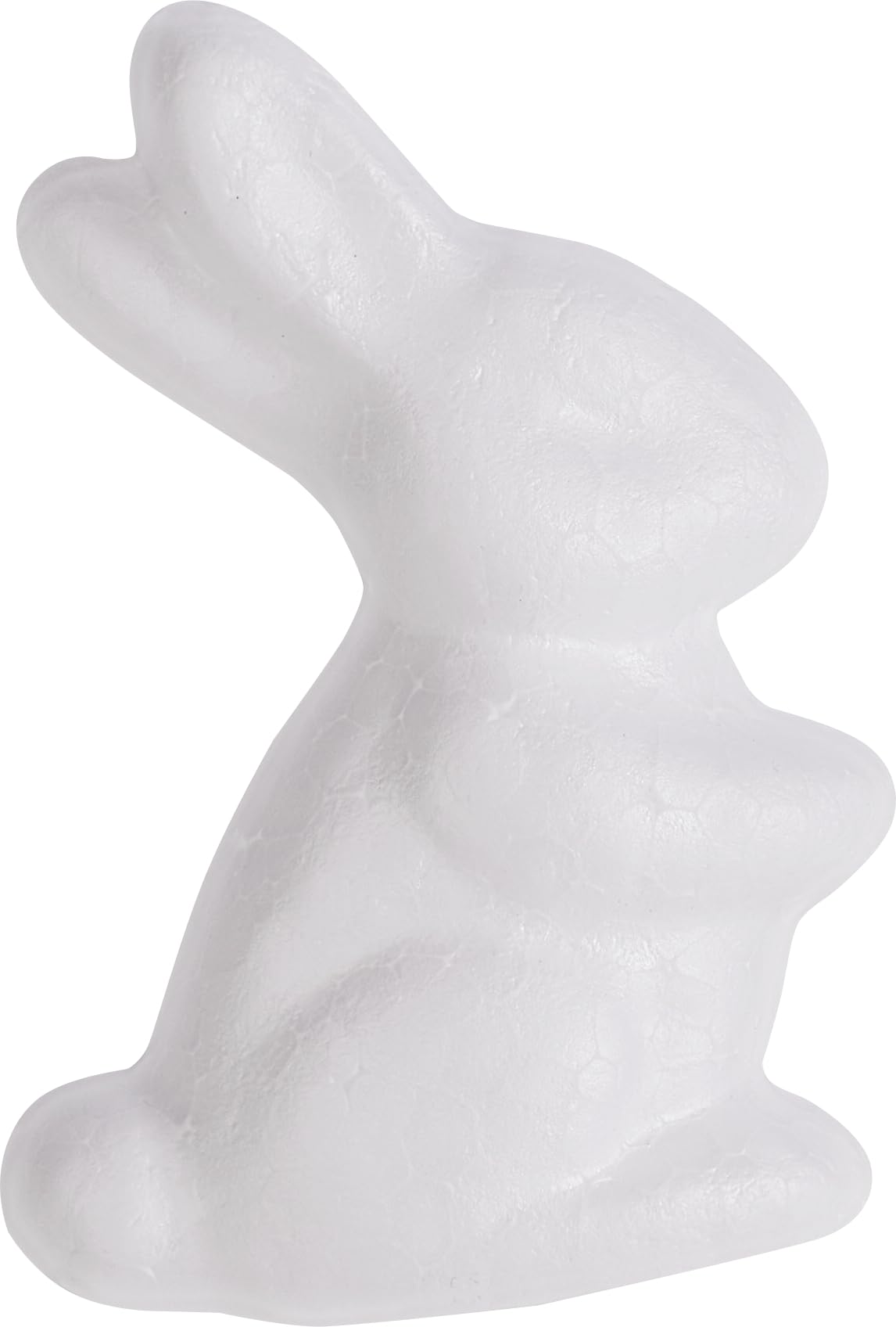 10 Pack 7cm White Polystyrene Bunny Shapes - Lightweight Styrofoam Easter Crafts for DIY Decorations, Party Favors, Spring Wreaths & Holiday Centerpieces