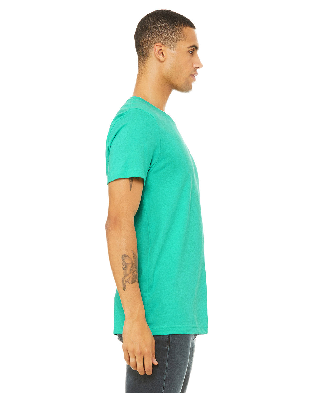 Bella + Canvas 3001CVC Unisex Heather CVC Crew Neck T-Shirt - Soft Cotton Blend Tee for Men & Women - Perfect for Casual Wear, Screen Printing & Everyday Comfort