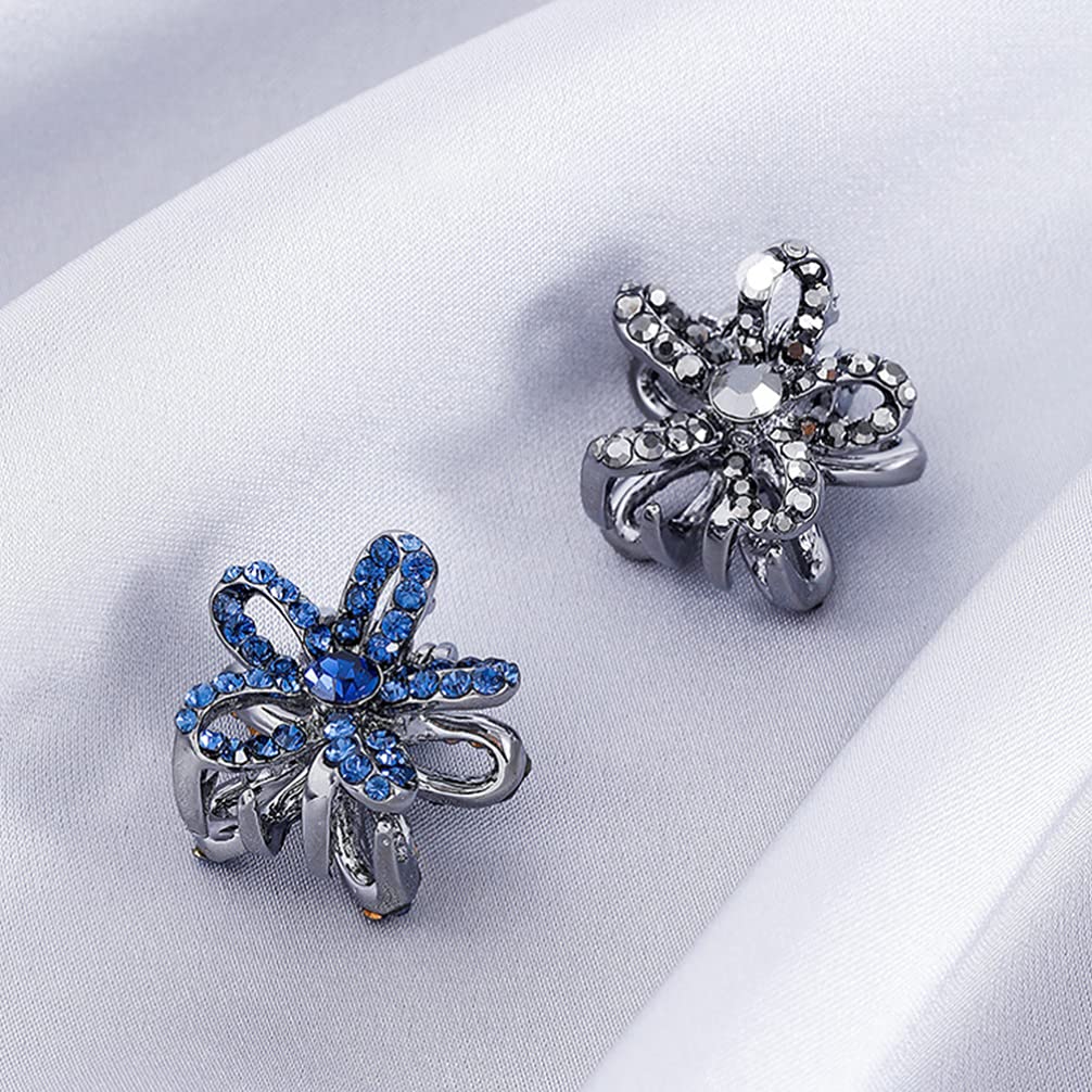 Sparkling Rhinestone Hair Claw Clip - Elegant Small Metal Hair Clips with Crystal Stones for Women & Girls | Perfect for Parties, Weddings, and Everyday Hair Styling