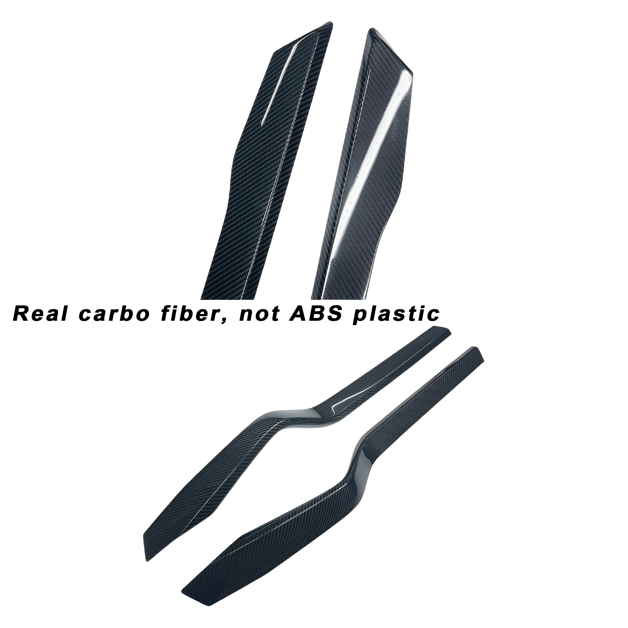 Premium Real Carbon Fiber Door Trims for Tesla Model X (2015-2021 Pre-Refresh) - Interior Upgrade & Luxury Style Enhancement for Car Enthusiasts