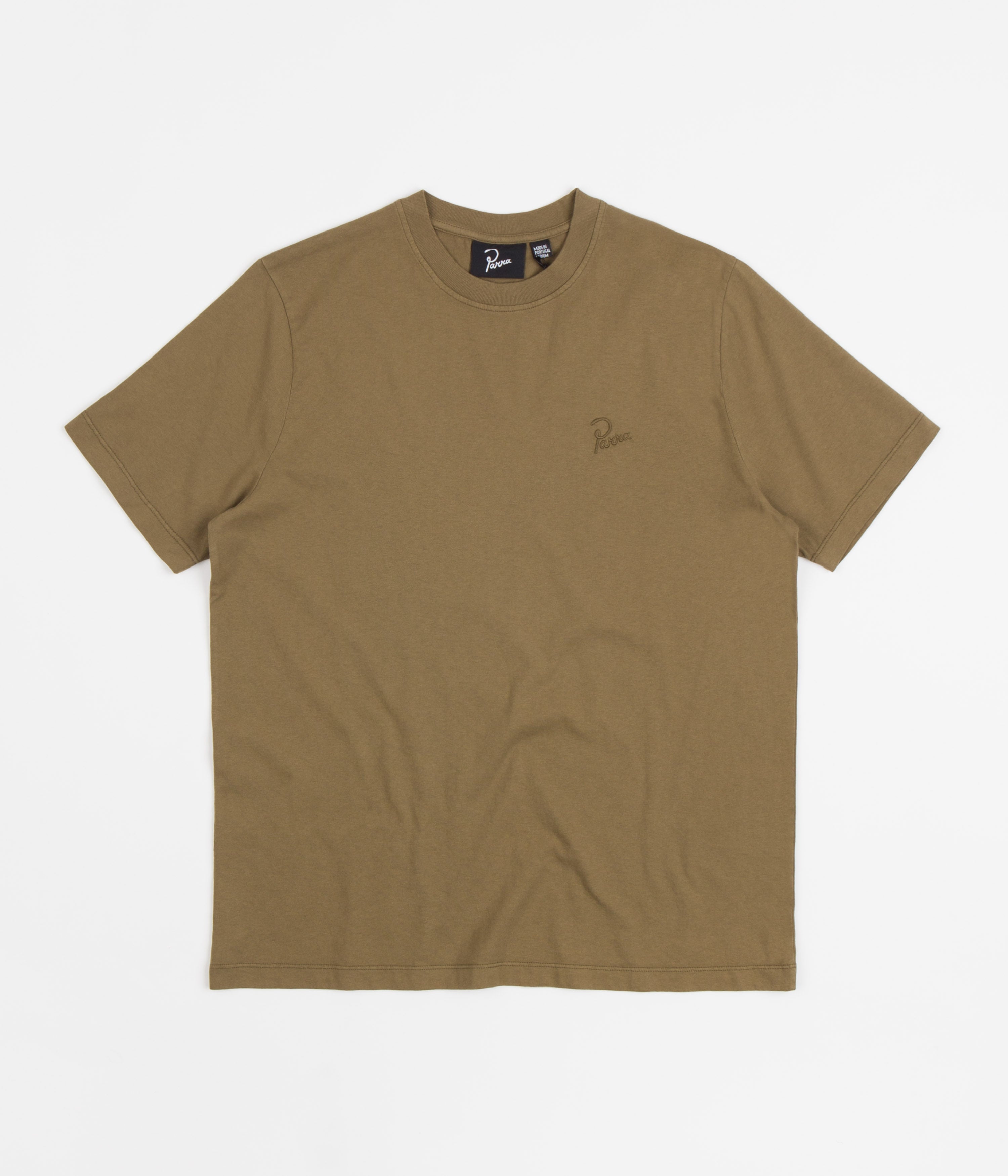 Parra Logo Graphic T-Shirt for Men - Soft Cotton Camel Color Tee - Casual Streetwear for Everyday Wear & Urban Fashion