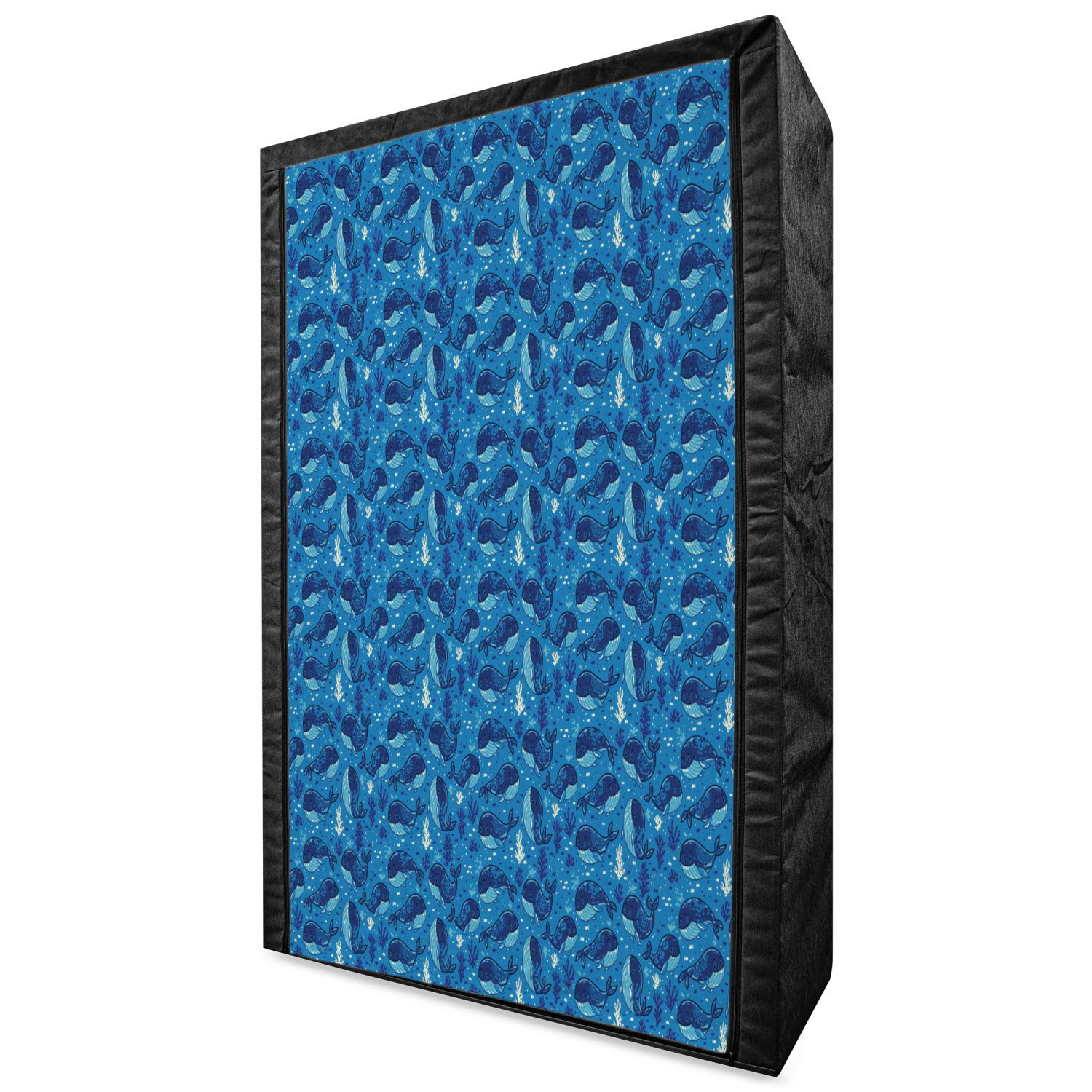 Ambesonne Whale Portable Fabric Wardrobe - 42.5