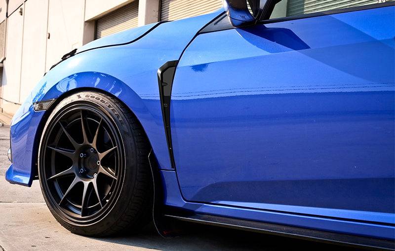 2016-2021 Honda Civic Front Fender Vent Cover - Gloss Black Replacement Side Vent | Perfect for Car Customization & Exterior Styling Upgrades