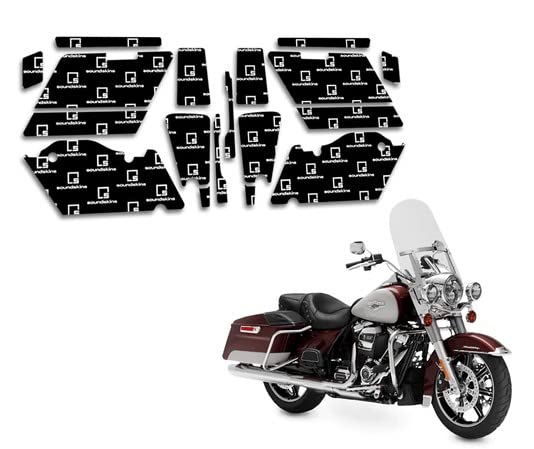 2014+ Harley Davidson Road King Sound Deadening Kit - 13.5 sq ft Pre-Cut Sound Dampening Mats & Saddlebag Insulation | Noise Reduction for Motorcycles | Perfect for Long Rides & Highway Cruising