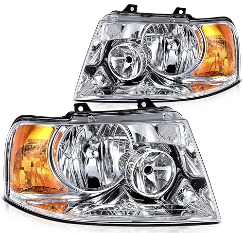 Clear Lens Chrome Housing Amber Reflector
