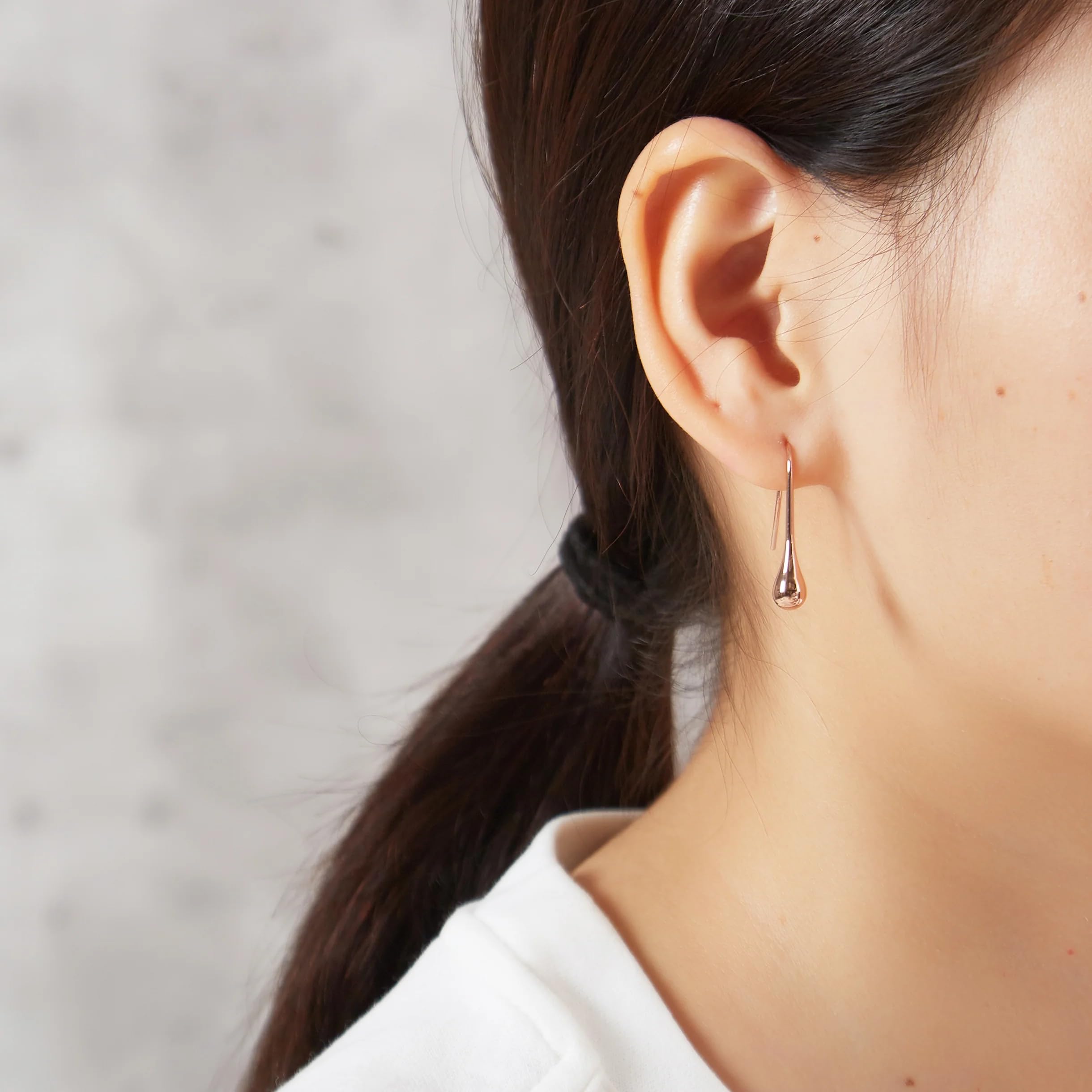 Philip Jones Rose Gold Plated Teardrop Earrings for Women - Elegant Dangle Drop Earrings for Party, Wedding & Everyday Wear