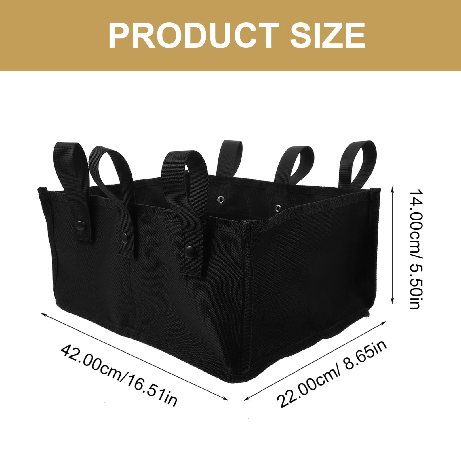 Wheelchair Storage Bag Organizer - Large Capacity Pouch for Purse, Handbag & Outdoor Use - Durable Oxford Cloth with Sunglass Strap (Ideal for Travel, Daily Commute & Mobility Accessories)