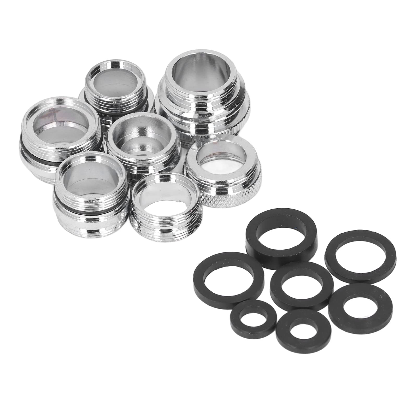 Brass Faucet Adapter Kit - 7PCS High Strength Rustproof for Garden Hose & Kitchen Sink