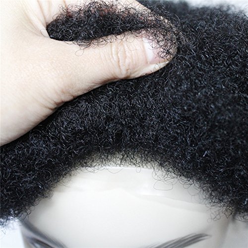 1#Jet black 4mm curly pu cap