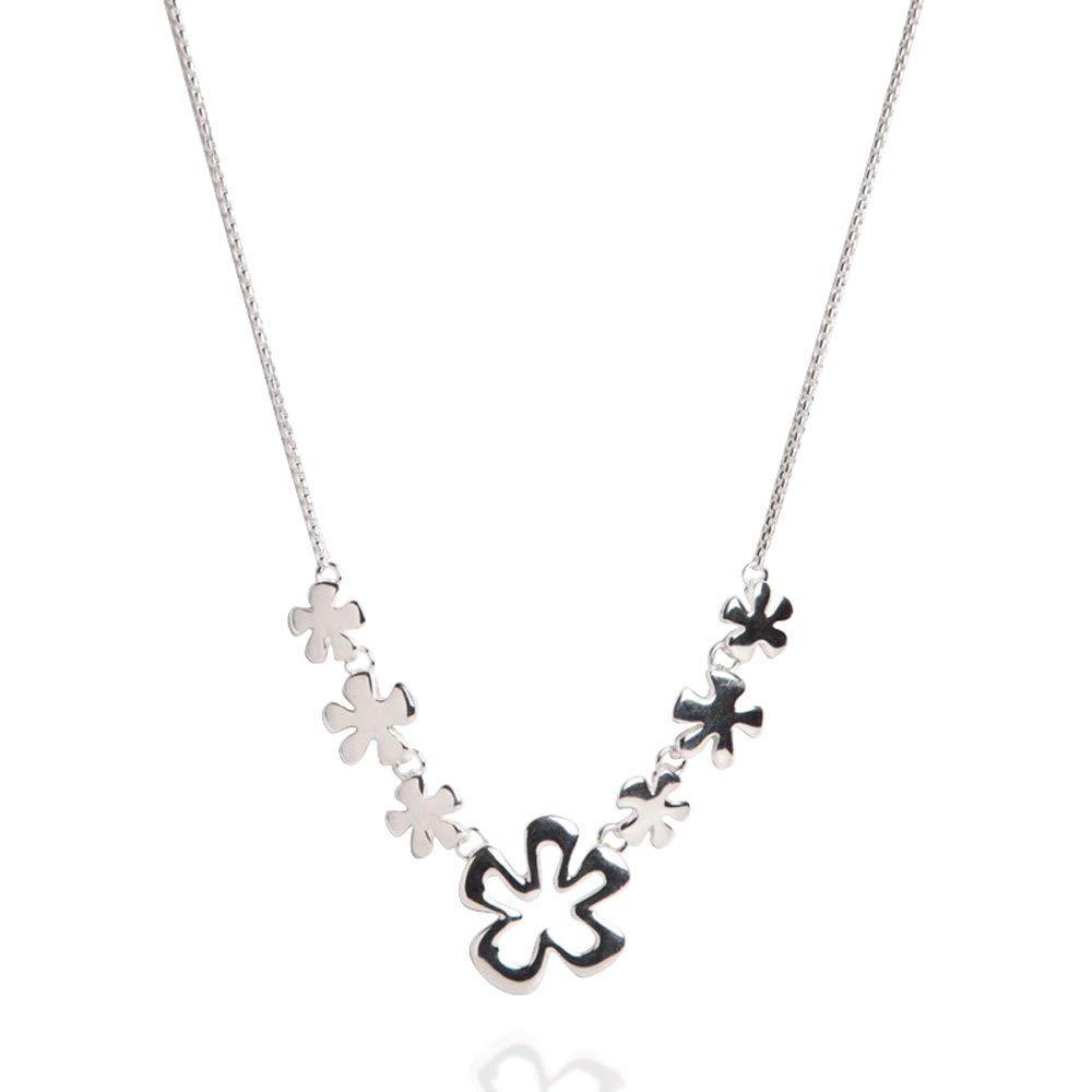 925 Sterling Silver Daisy Toggle Necklace for Women - Elegant Floral Jewelry Gift for Her, Mom, Daughter, Girlfriend, Wife | Perfect for Birthdays, Anniversaries, Valentine's Day & Everyday Wear