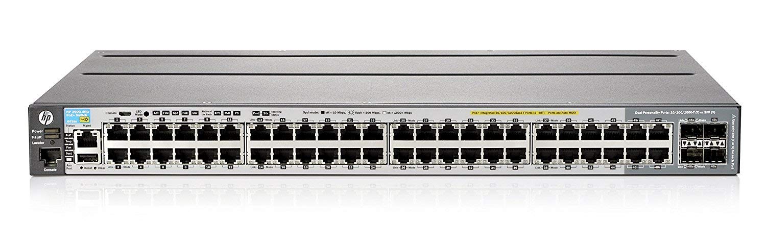 HP ProCurve Aruba J9729A 48-Port Gigabit PoE+ Network Switch | Renewed | Ideal for Office Networks, Data Centers & Smart Home Installations