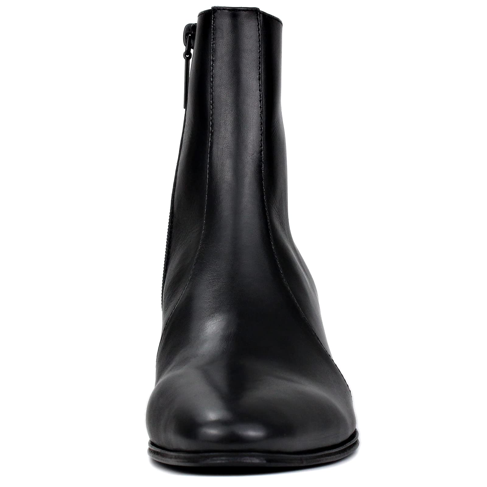 OSSTONE Men's Chelsea Ankle Boots - Genuine Leather Chukka Boots with Casual Heel for Retro Dress Style | Comfortable & Stylish for Work, Date Night & Outdoor Activities