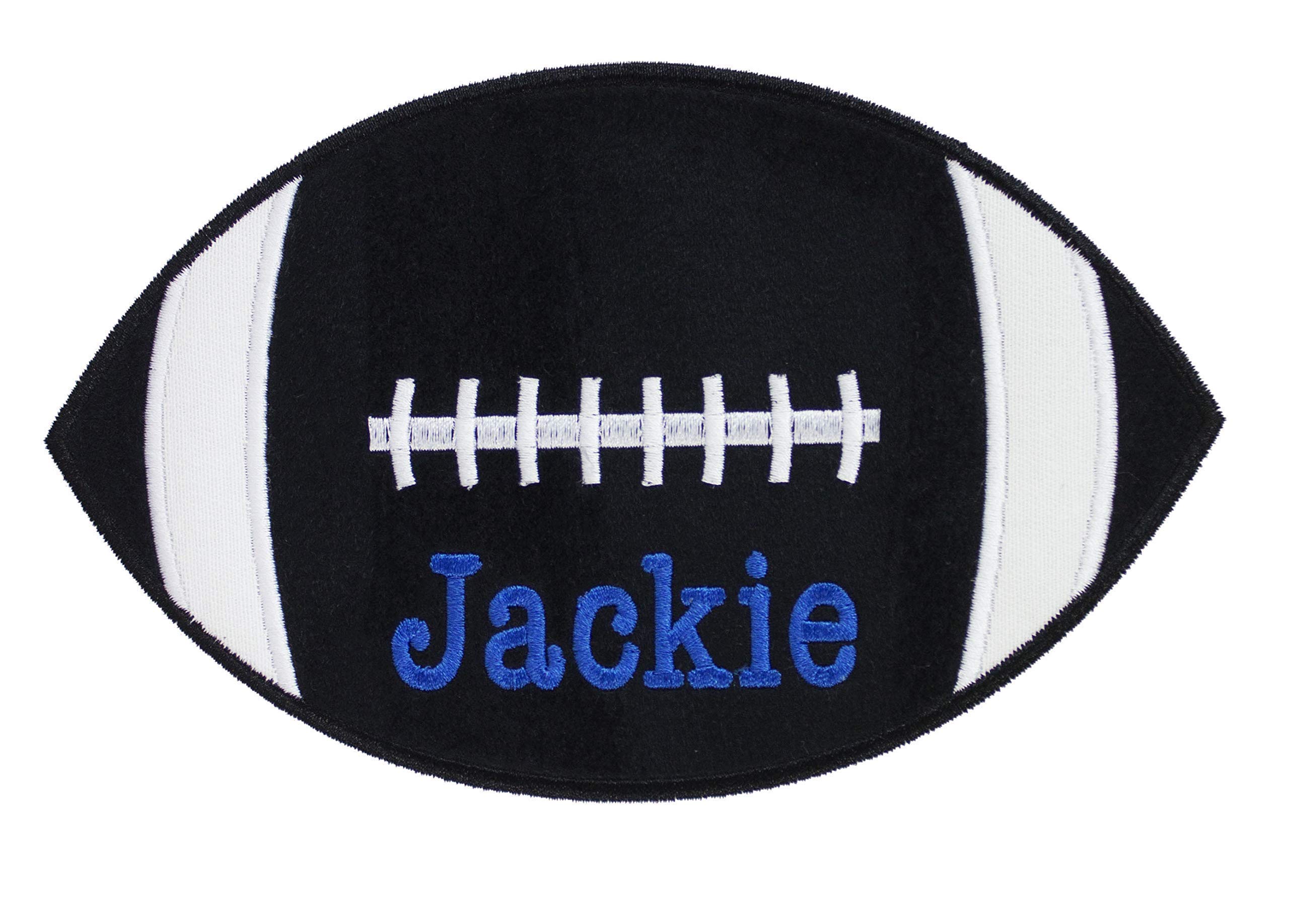 Custom Football Name & Number Patch - Sew On or Iron On for Jerseys, Jackets, Bags - Perfect for Team Uniforms, Fan Gear & DIY Projects