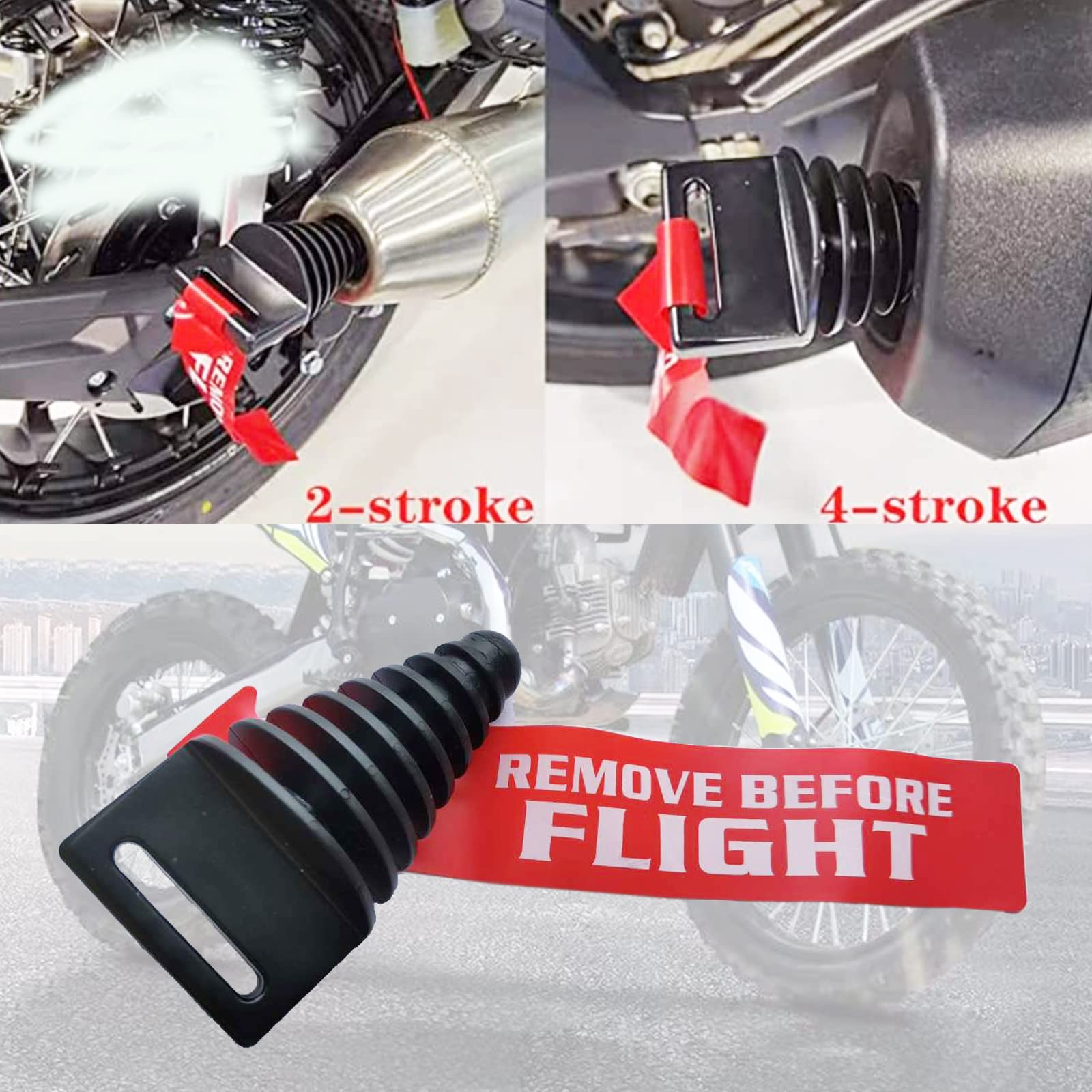 Rubber Exhaust Silencer Plug 0.8