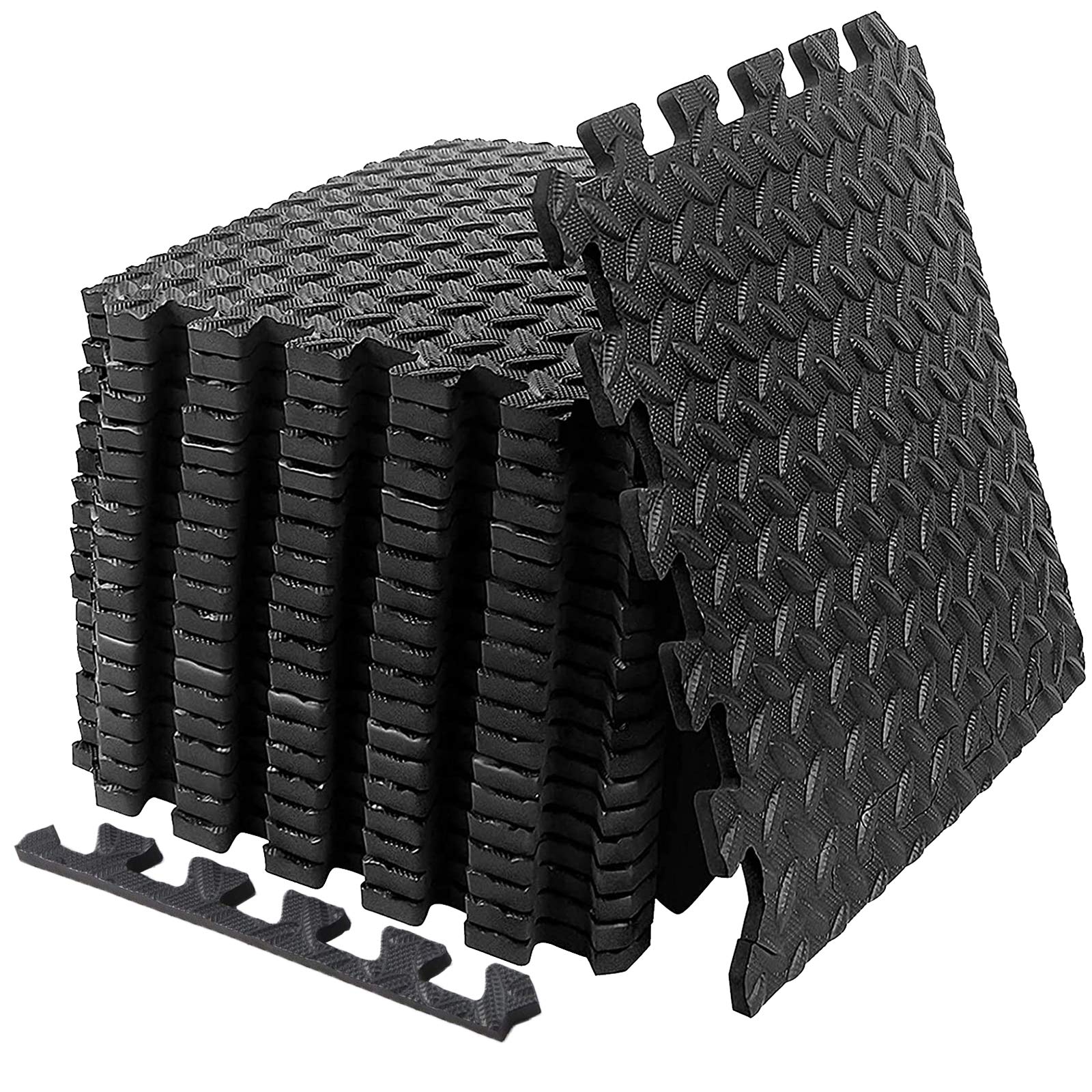 **Interlocking EVA Foam Puzzle Exercise Mat - 20 Sq Ft Non-Slip Gym Flooring for Home Workouts, Yoga & Fitness | Durable Home Gym Mats for Cardio, Weight Training & Kids Play Area**