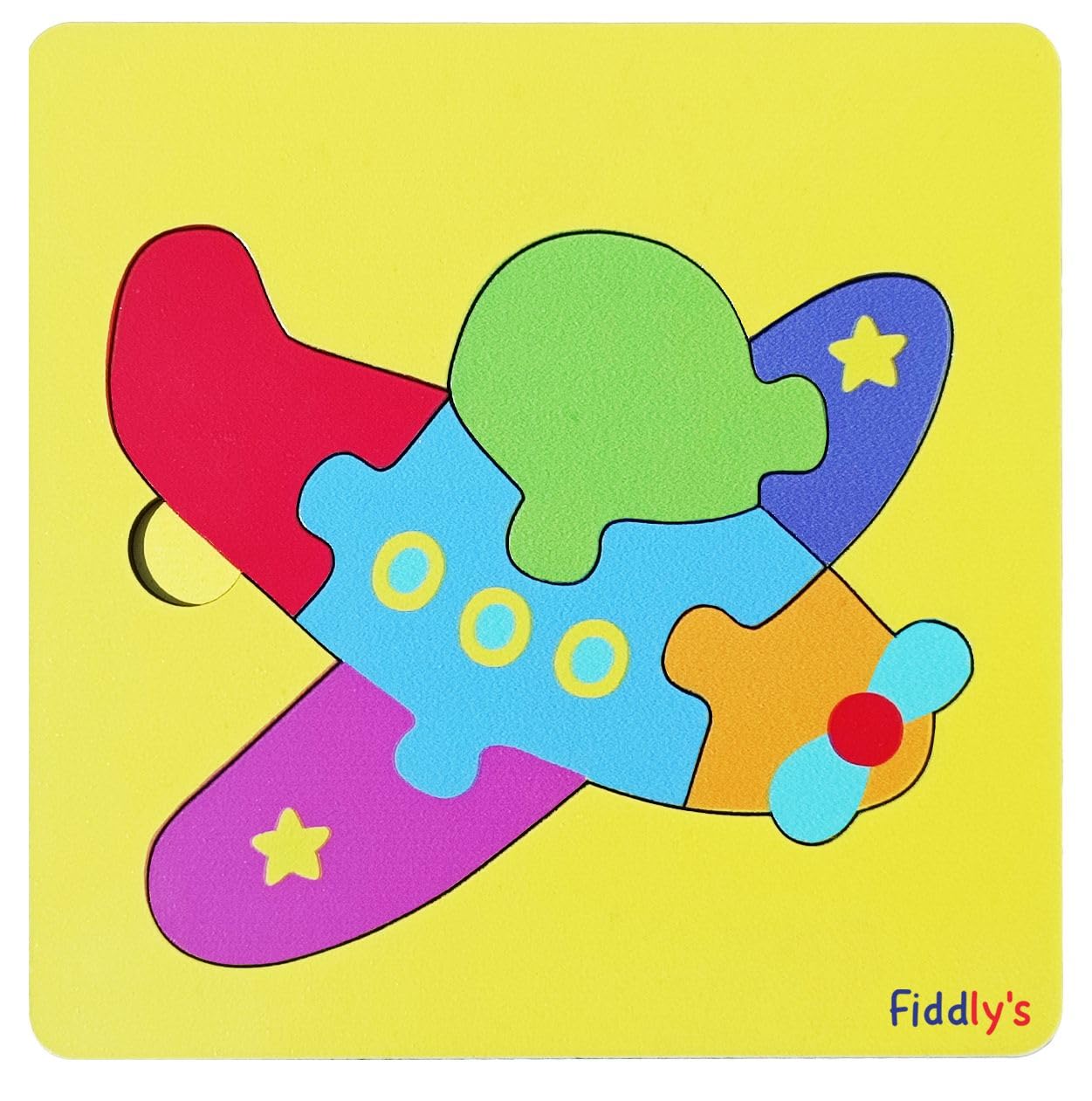 Fiddlys 3D Wooden Jigsaw Puzzles for Kids - 4 Pack Cute Cartoon Baby Animal & Vehicle Puzzles - Educational STEM Toys for Toddlers & Children - Perfect for Birthday Gifts, Classroom Activities & Family Game Night