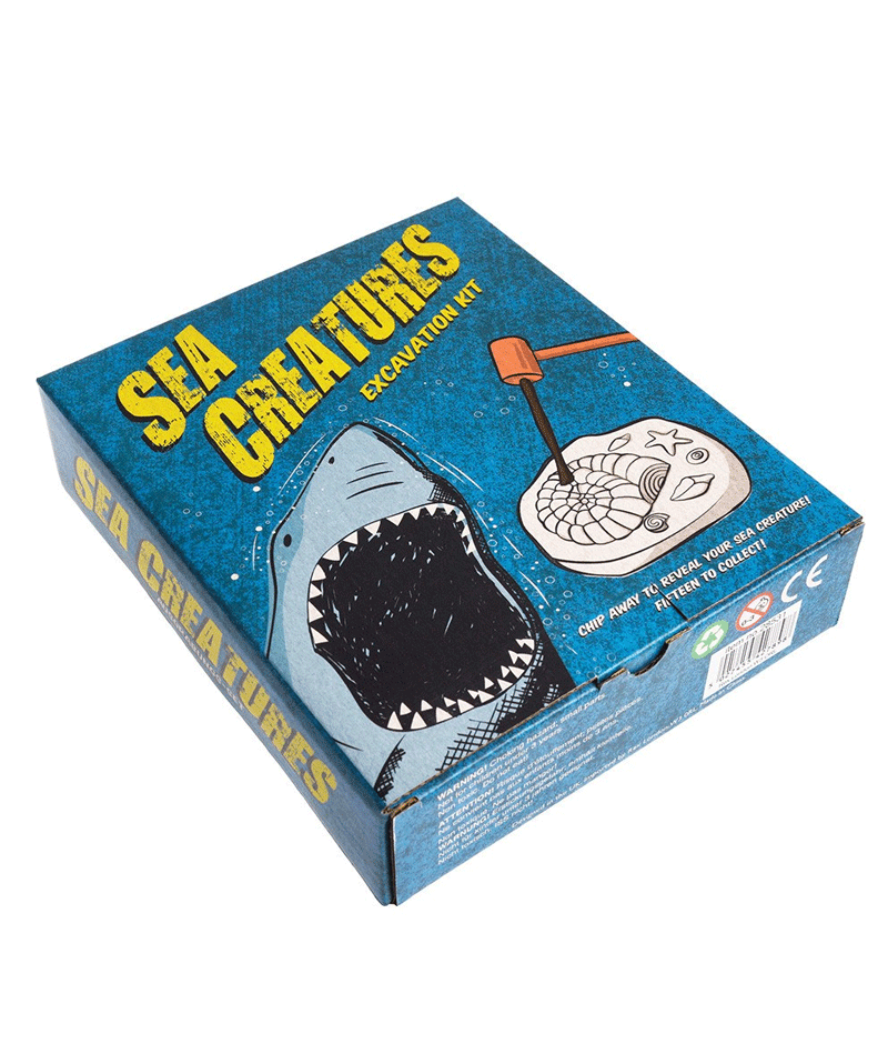Dinosaur & Sea Creature Excavation Kit - STEM Educational Fossil Digging Toys for Kids, Science Learning Activity for Classroom & Home Schooling