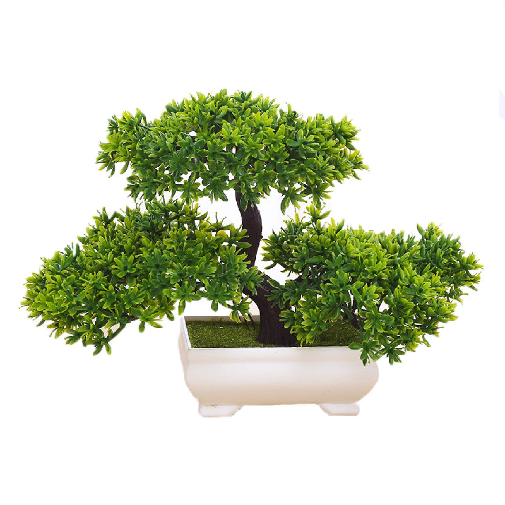 KKONION Artificial Bonsai Tree - Mini Pine Simulation Potted Plant for Home & Kitchen Decor | Perfect for Tabletop, Office Desk, and Living Room Decoration