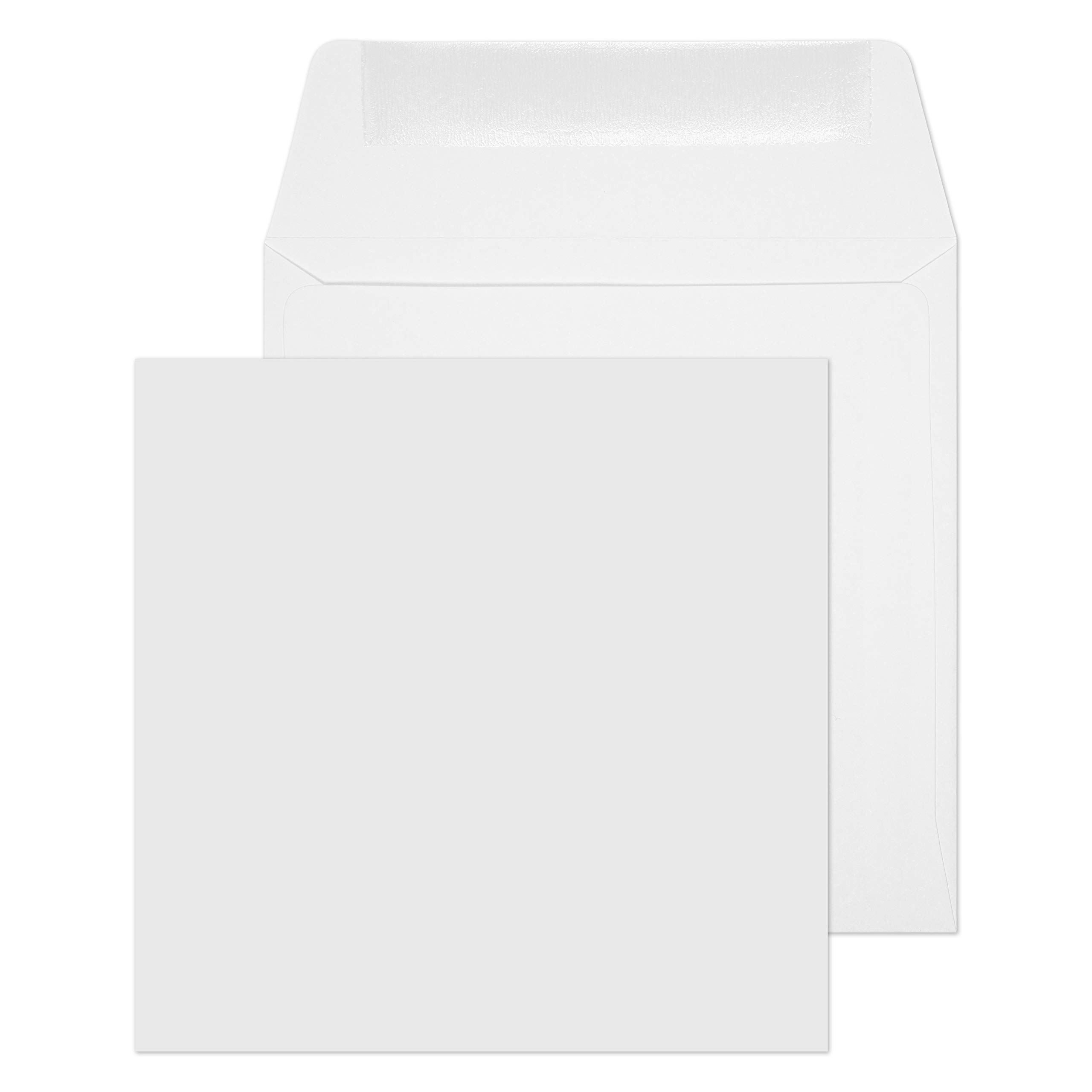 Purely Everyday 120x120mm 100 GSM Square Self-Sealing White Envelopes (0120SQ) - Pack of 500 - Perfect for Mailing Invitations, Business Correspondence & Small Documents