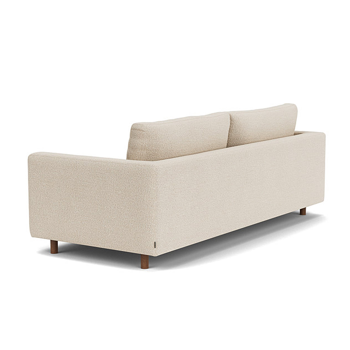 Modern Dylan Boucle 3-Seater Sofa - Soft Chenille Fabric Upholstered Couch for Living Room, Lounge & Office - Comfortable Mid-Century Design with Sturdy Wooden Legs
