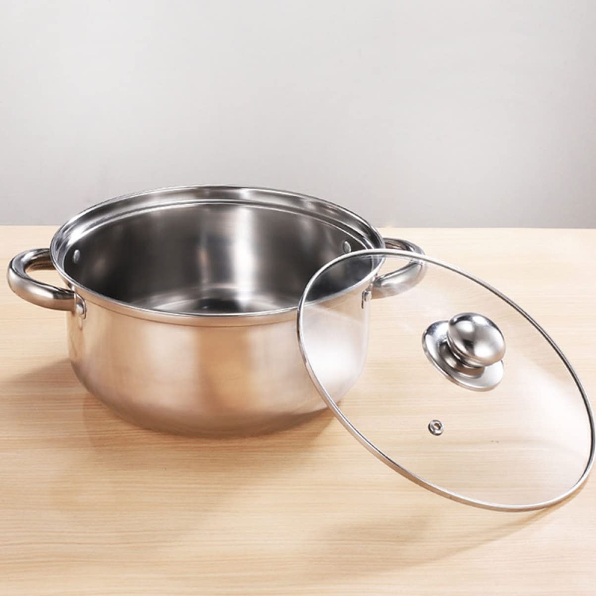 Premium Stainless Steel Cookware Set - 8-Piece Mini Induction Pots & Pasta Pots with Vegetable Steamer - Durable Soup Stock Pot for Gas & Electric Stoves - Perfect for Home Cooking, Meal Prep & Restaurant Use