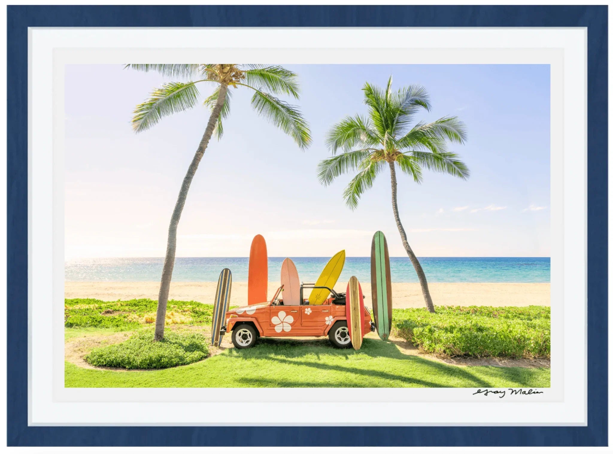 Gray Malin Mauna Kea Print Beach Buggy - Premium Hawaiian-Inspired Towel for Pool, Beach & Outdoor Adventures