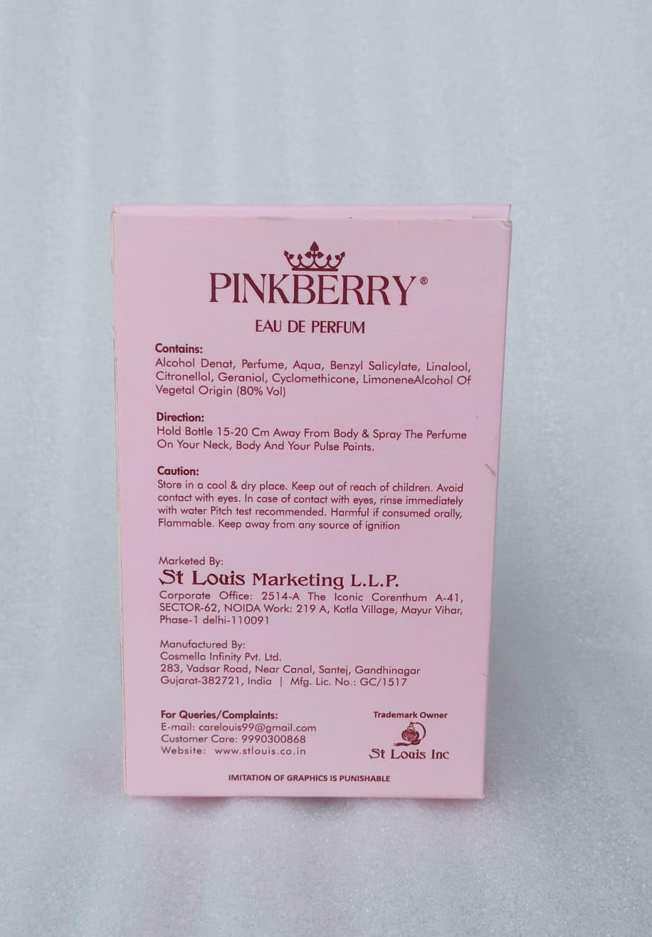 Harsh Treadrs Pink Berry Perfume for Women - 50ml Long Lasting Fragrance, Premium Body Spray with Refreshing Floral Fruity Scent - Perfect for Date Nights, Office Wear & Special Occasions (Pack of 1)