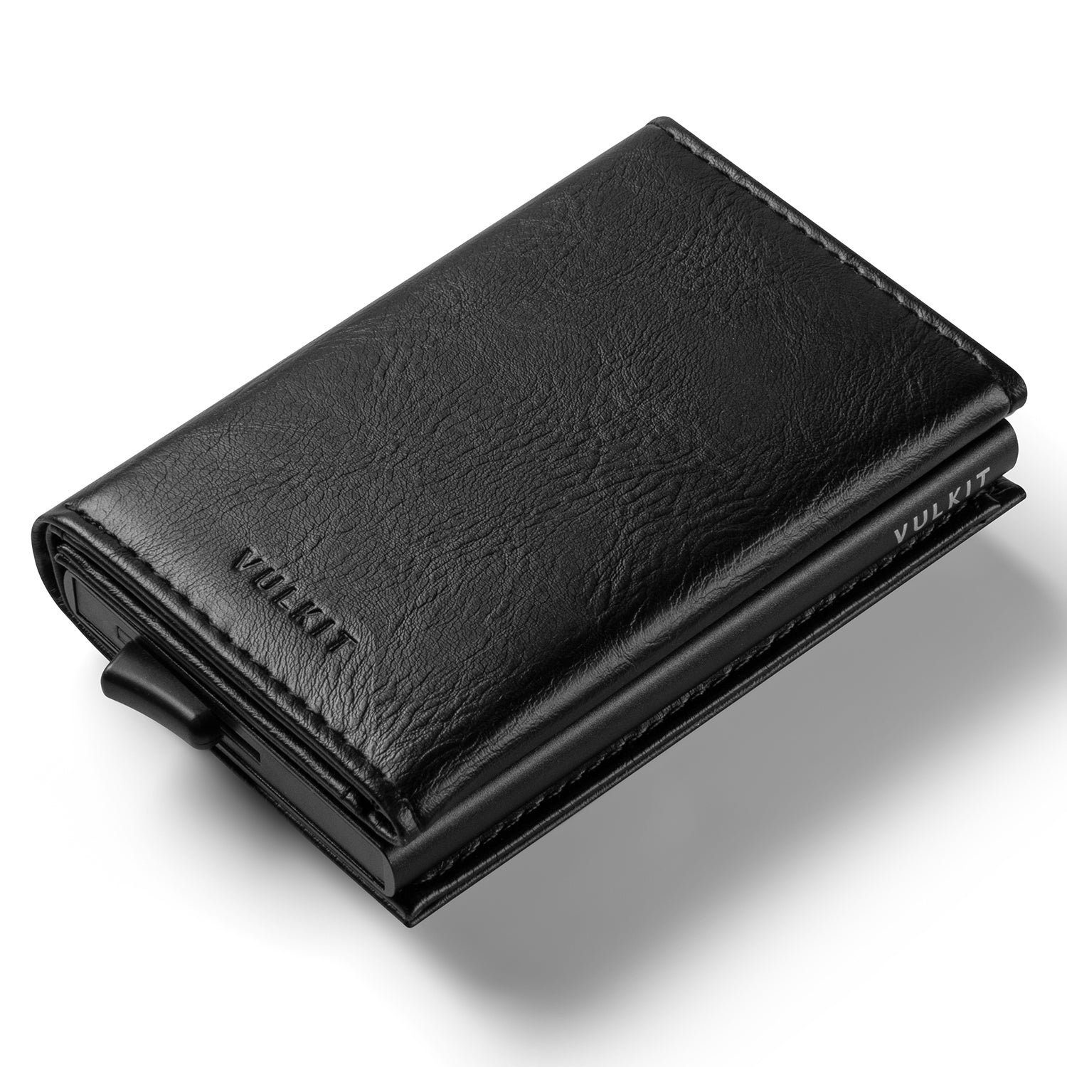 VC203 RFID Blocking Tri-Fold Wallet with Back Zipper Slot & Magnetic Closure - Slim Leather Wallet for Men, Perfect for Travel, Business & Everyday Use