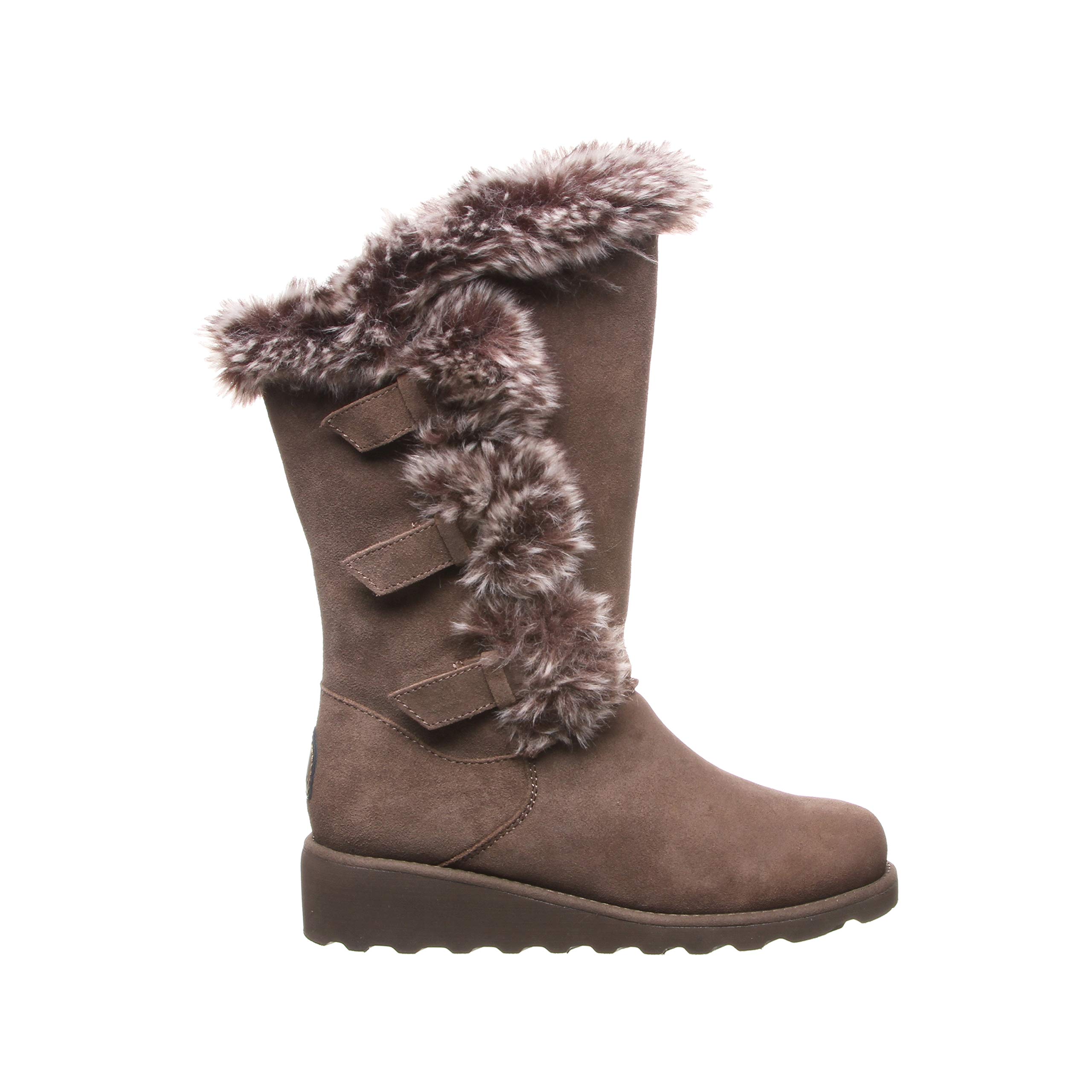 BEARPAW Women's Genevieve Suede Slip-On Winter Boots - Comfortable & Warm, Multiple Colors - Perfect for Casual Outings, Snow Days & Cozy Indoor Wear