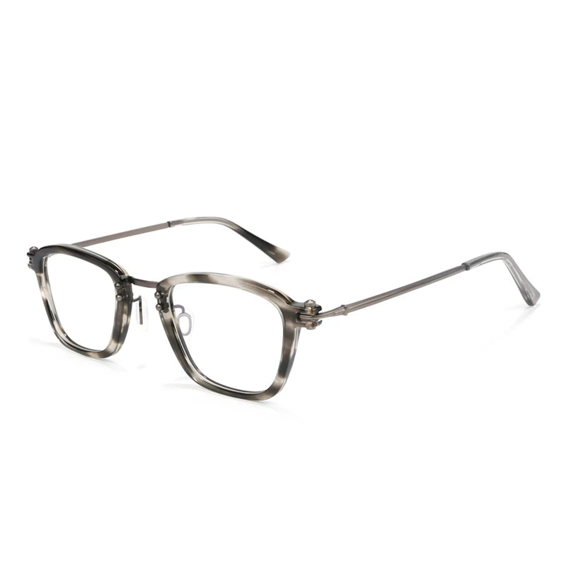 Aimee Women's Full Rim Square Titanium Acetate Eyeglasses Frame 945880 - Lightweight & Durable Eyewear for Work, Reading & Fashion