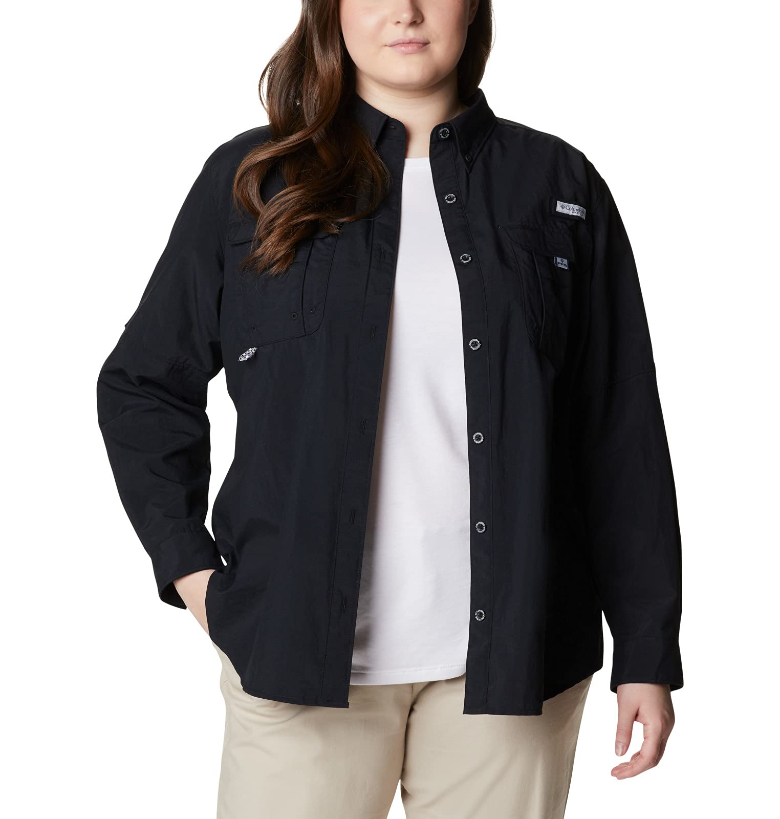 Columbia Women's Bahama Long Sleeve Shirt - UPF 50 Sun Protection, Lightweight & Breathable for Hiking, Camping & Outdoor Adventures
