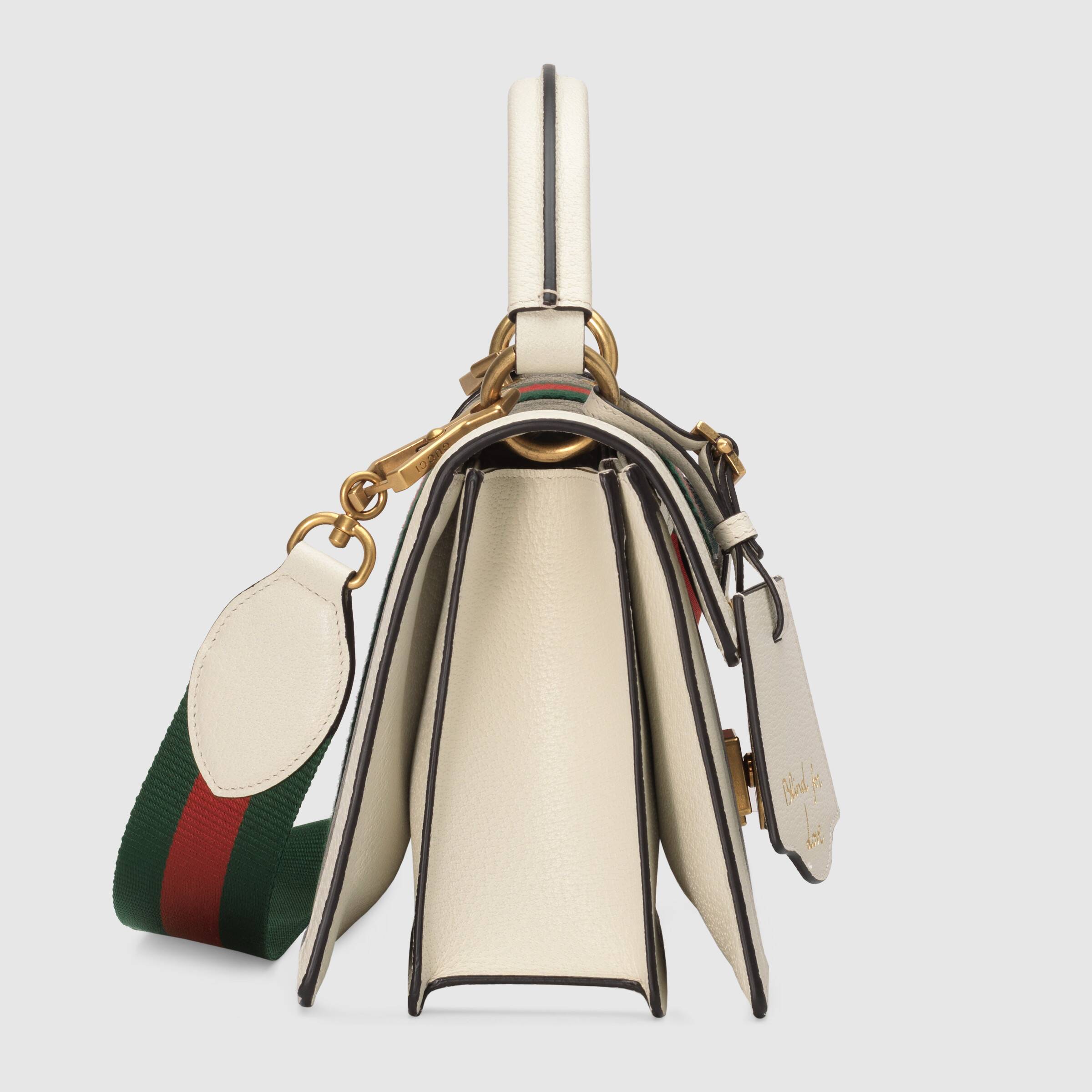 Gucci Queen Margaret GG Small Top Handle Bag - White Leather Crossbody Purse for Women | Perfect for Work, Travel & Evening Events
