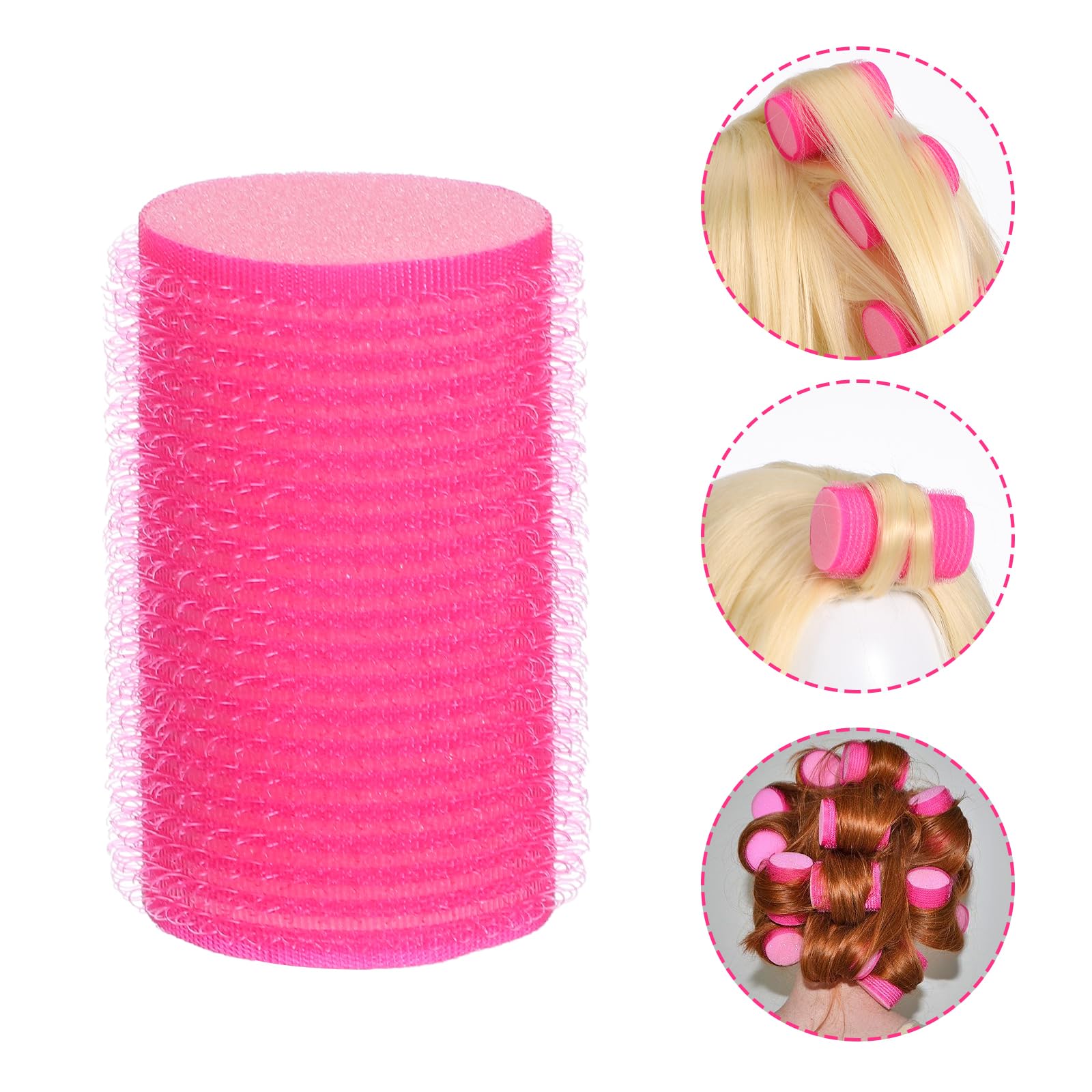 Uonlytech 8-Piece Self-Grip Foam Hair Rollers Set - Soft Sponge Curlers for Women & Girls - Perfect for Overnight Styling, Beach Waves & Salon-Quality Curls at Home