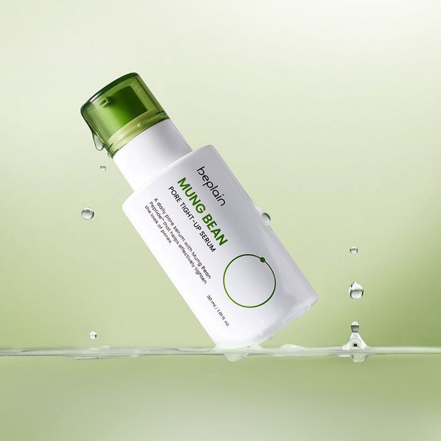 Beplain Mung Bean Pore Tightening Set (Serum 30ml + Soothing Cream 60ml) - Korean Skincare for Oily & Acne-Prone Skin, Deep Cleansing & Pore Minimizing Routine