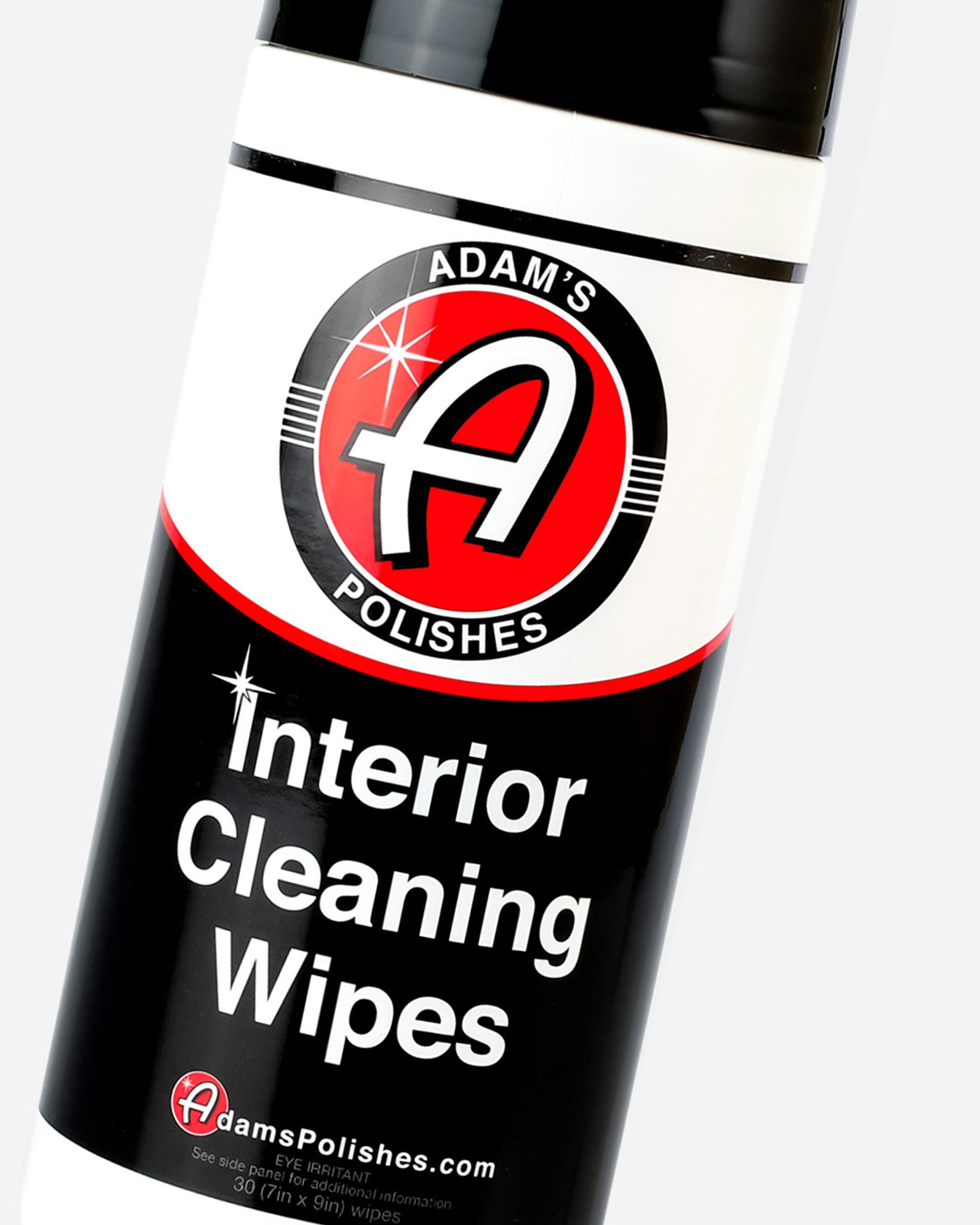 Adam's Interior Cleaning Wipes - Premium Car Interior Wipes for Leather, Vinyl & Plastic Surfaces | Safe for Dashboard, Seats & Steering Wheel | Quick & Easy Car Cleaning Solution for Home & Auto Detailing