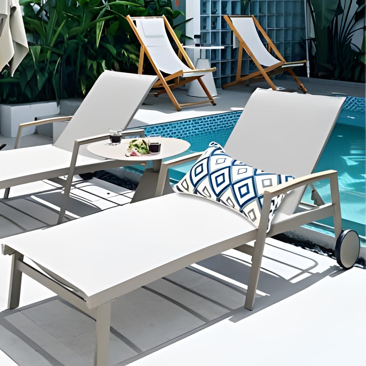 JMGBird Waterproof Outdoor Pillows Set of 2 - 12×20 Inch Lumbar Cushions with Inserts for Patio Furniture, Garden Chairs, Poolside Lounging & Backyard Decor