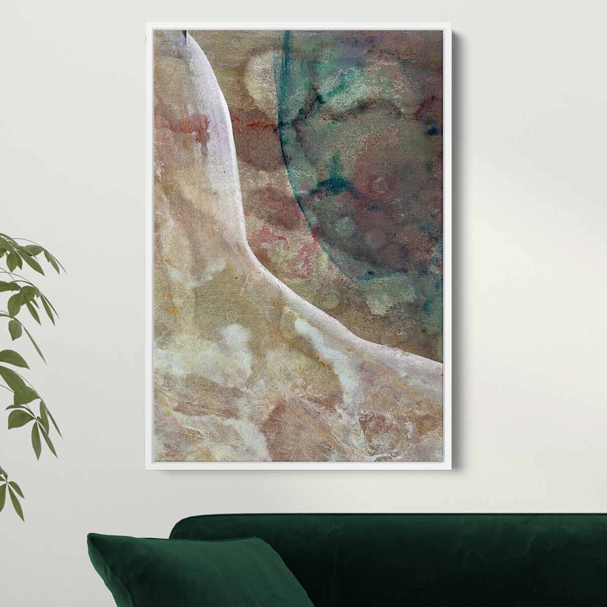 Beige Abstract Wall Art Canvas Print 8032 - Modern Home Decor for Living Room, Bedroom & Office