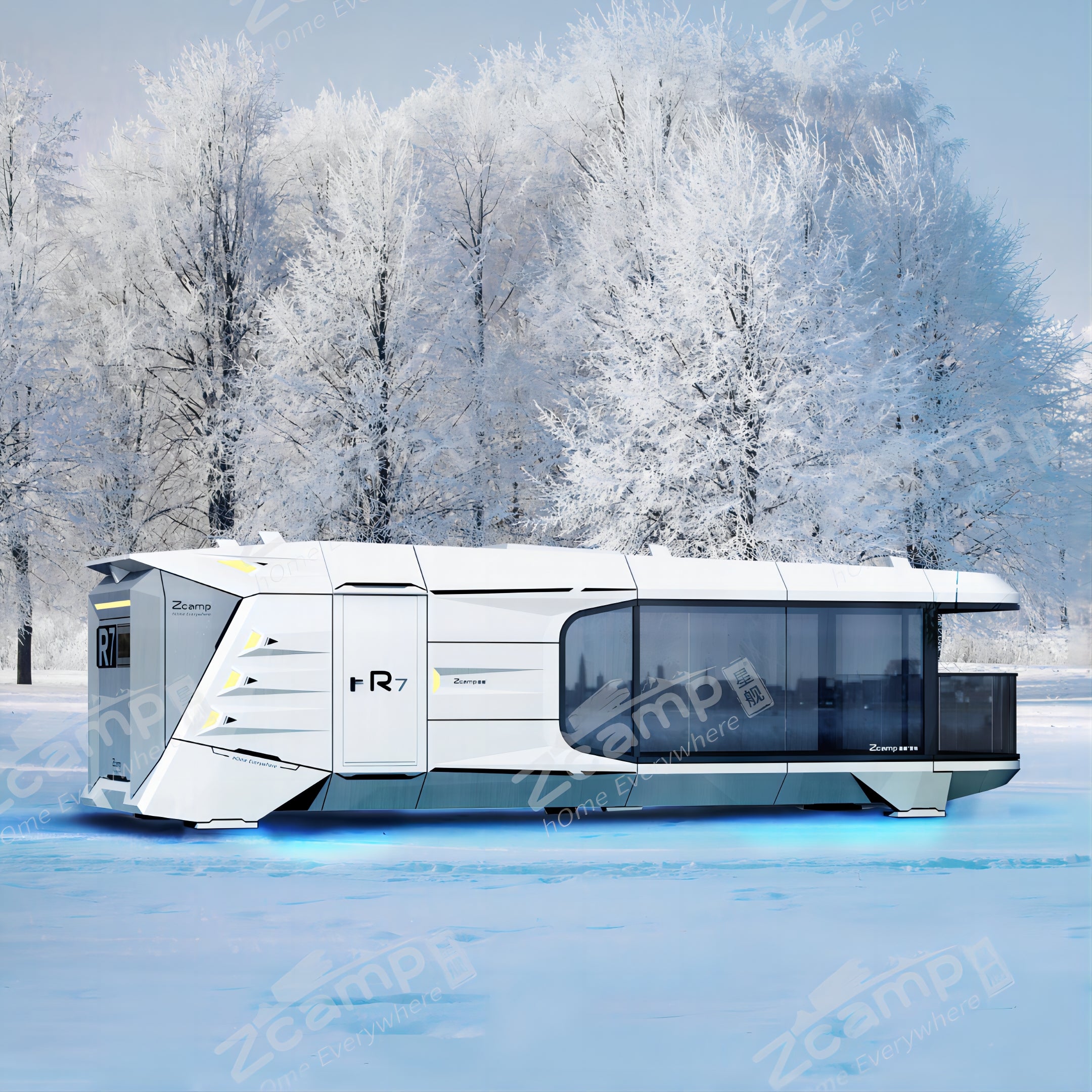 Zcamp R7 Prefabricated Modular Tiny House - Modern, Portable & Eco-Friendly Living Solution for Backyard, Vacation & Off-Grid Homes