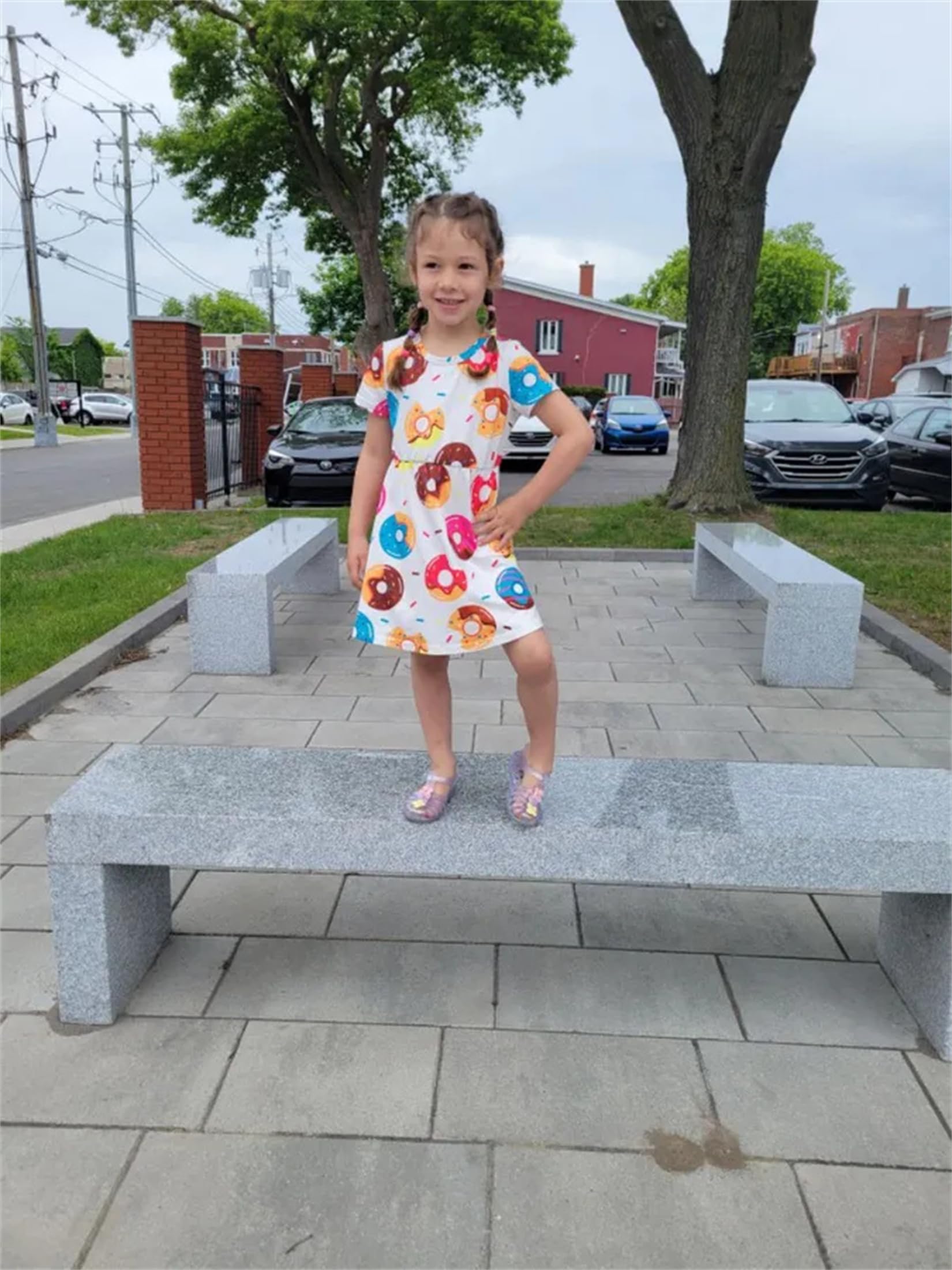 Vicexuga Toddler Baby Girl Summer Dress - Cute One-Piece Ruffle Princess Outfit for 1-3 Years Old | Perfect for Birthday Parties, Photo Shoots & Daily Wear
