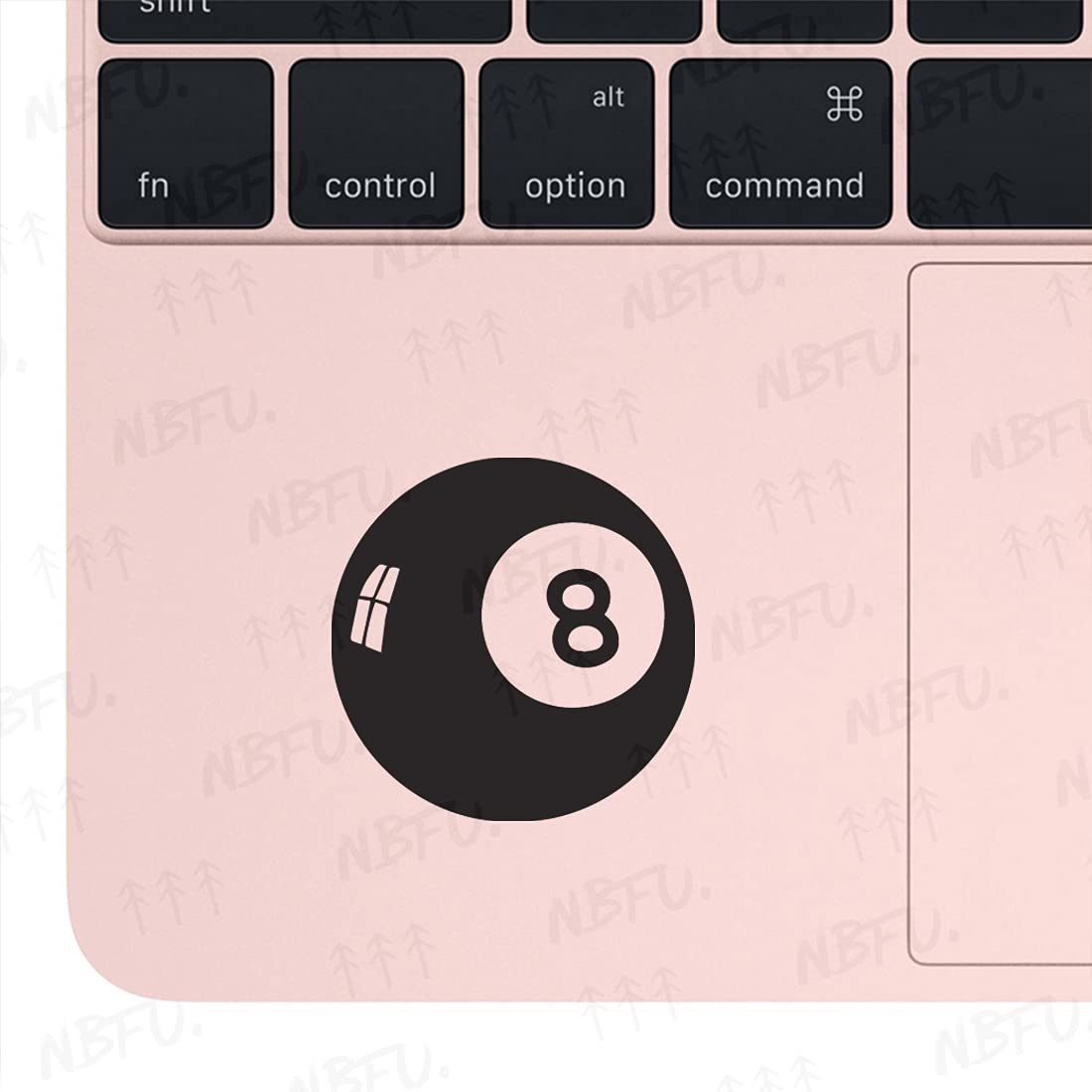 Premium Waterproof Vinyl Decal Stickers Set of 2 - Funny Eight Ball Design for Laptop, Phone, Helmet, Car Window, Bumper, Mug, Cup, Door & Wall Decoration - Perfect for Gifts, DIY Projects & Home Office Decor