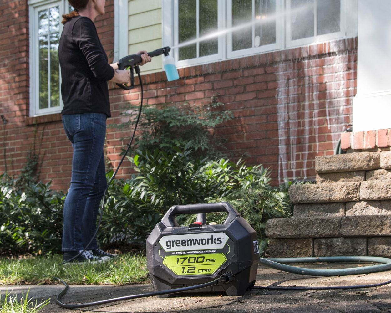 1700 PSI Electric Pressure Washer - 1.2 GPM Portable Power Cleaner for Home, Car, Deck & Patio Cleaning | Lightweight Hand Carry Design