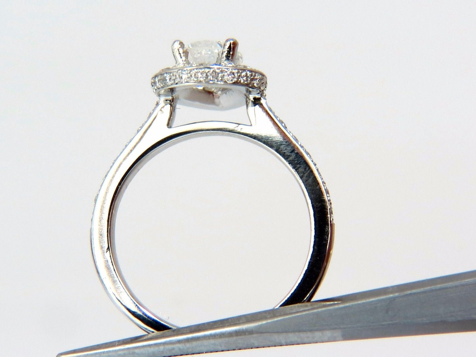 GIA Certified 1.15ct Pear Shape Diamond Engagement Ring with 1.00ct Round Accents in Platinum - Perfect for Wedding, Proposal & Anniversary Gifts