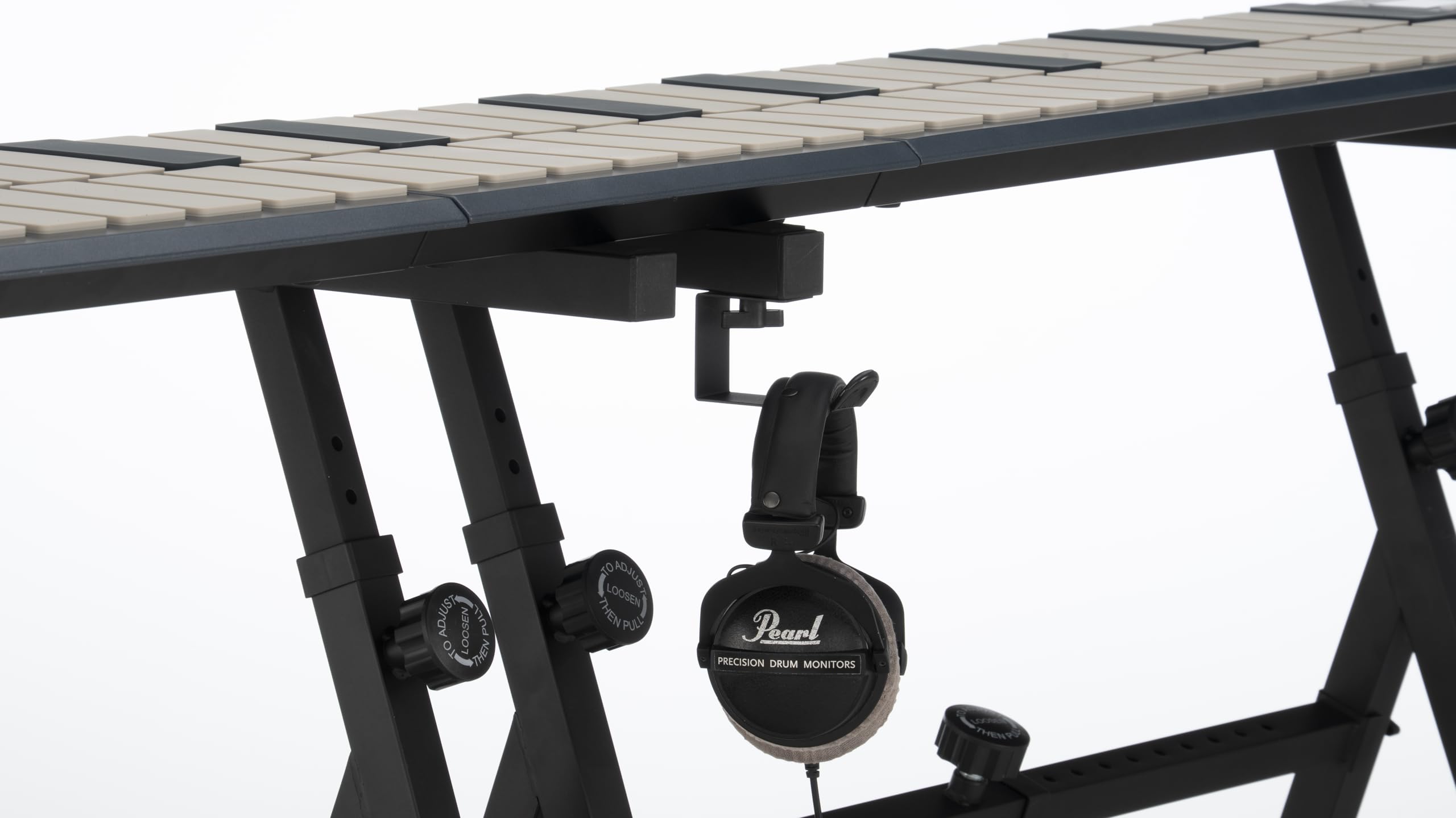 Premium Pearl Keyboard and Controller Stand with Wheels & Headphone Hook - Durable Gaming Accessory Organizer for PC, PS5, Xbox - Perfect for Gaming Setups, Streaming Stations & Office Desks