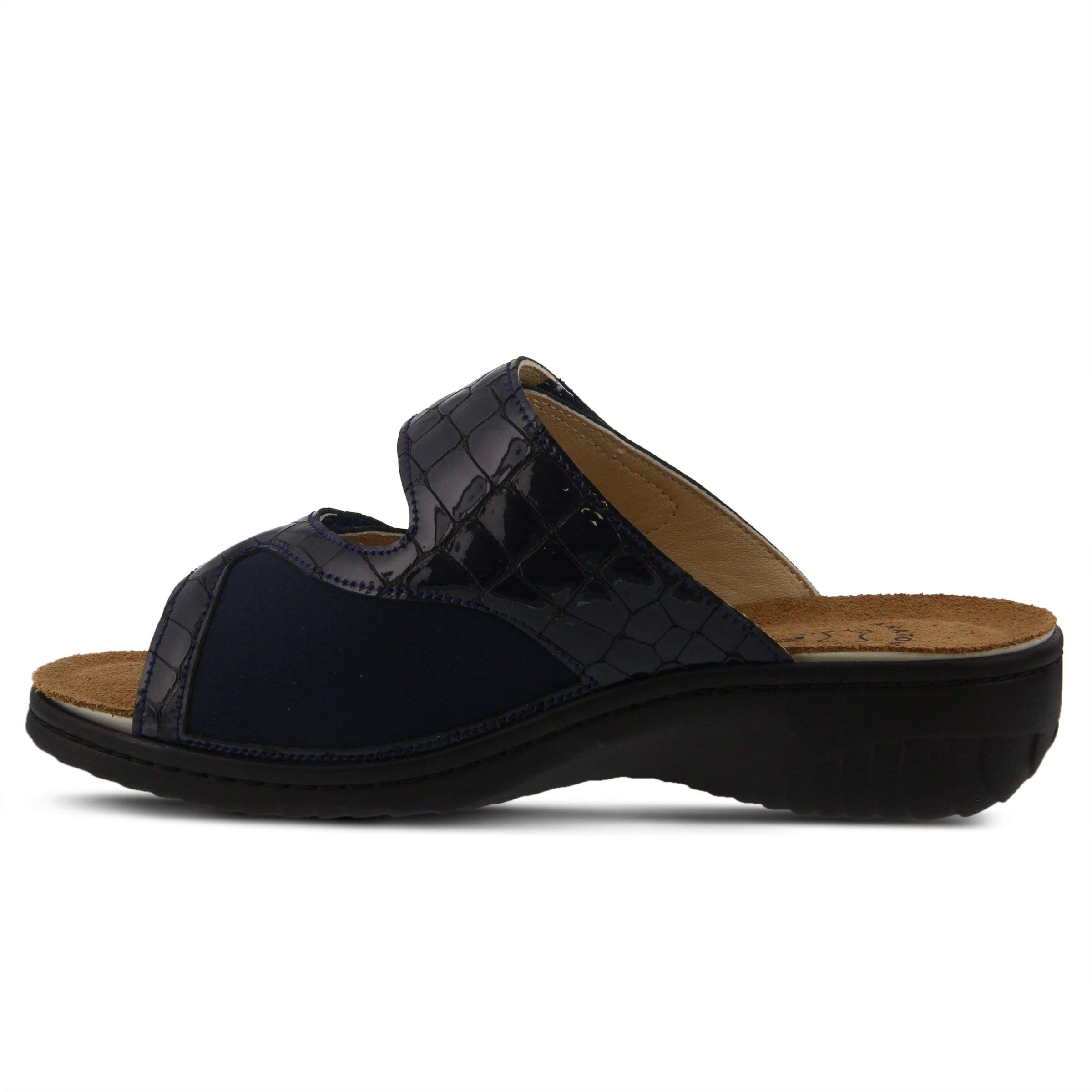 Flexus by Spring Step Women's Almeria Comfort Slide Sandals - Lightweight & Supportive for Summer, Beach, Poolside, and Casual Wear