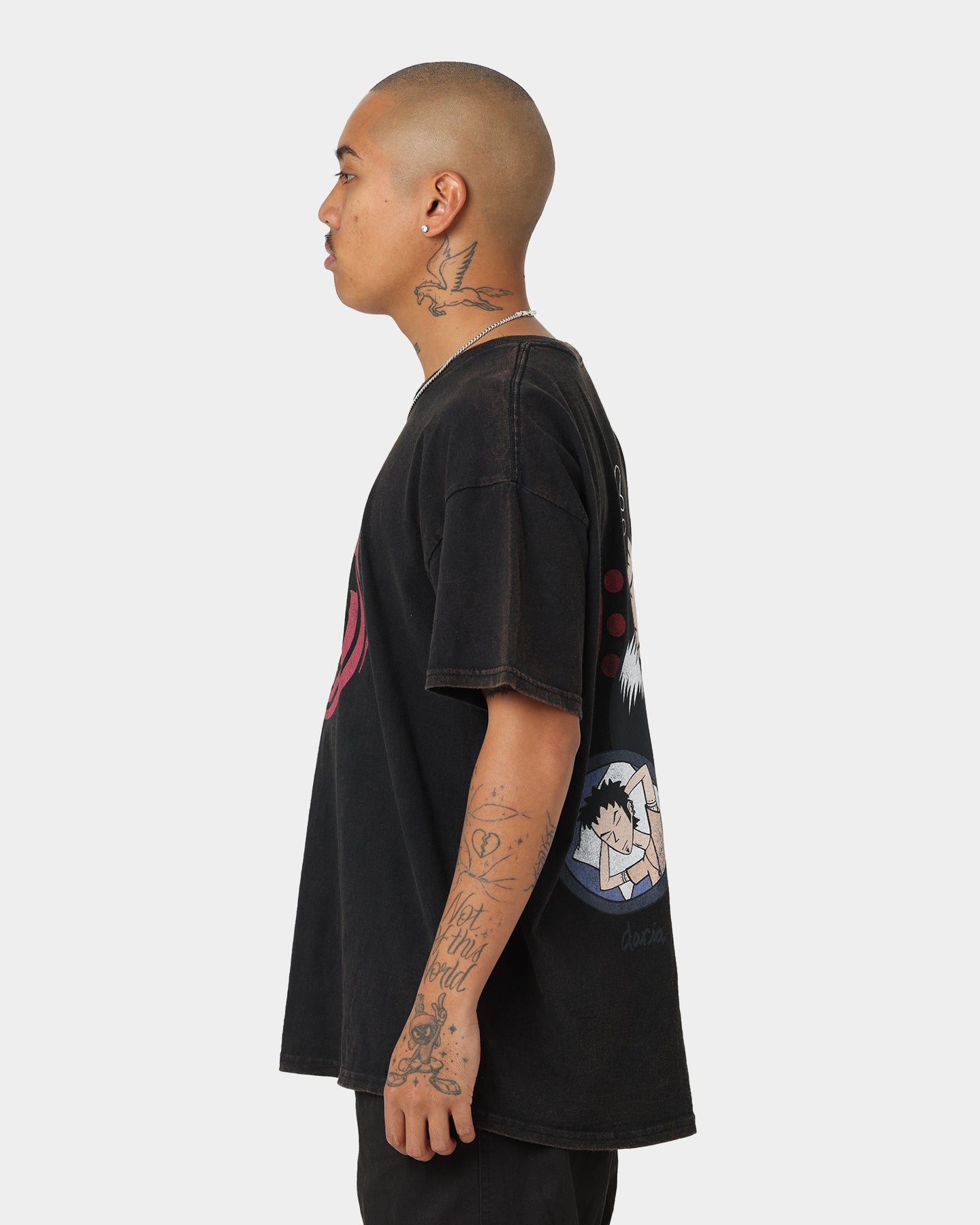 Vintage Black T-Shirt by American Thrift & Daria Trent Lane - Retro Graphic Tee for Casual Wear, Street Style & Everyday Outfits